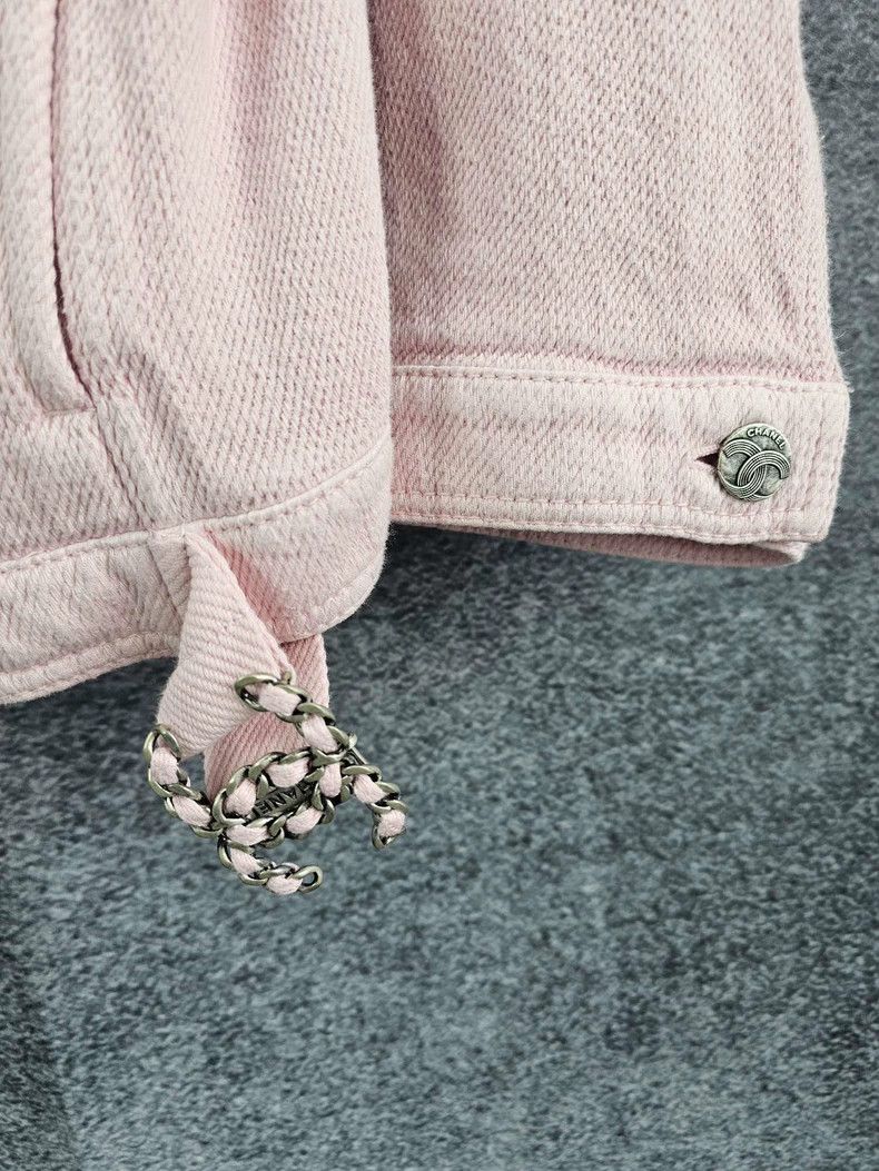 Chanel Chanel Solid color round-neck denim jacket Size XS / US 0-2 / IT 36-38 - 7 Thumbnail