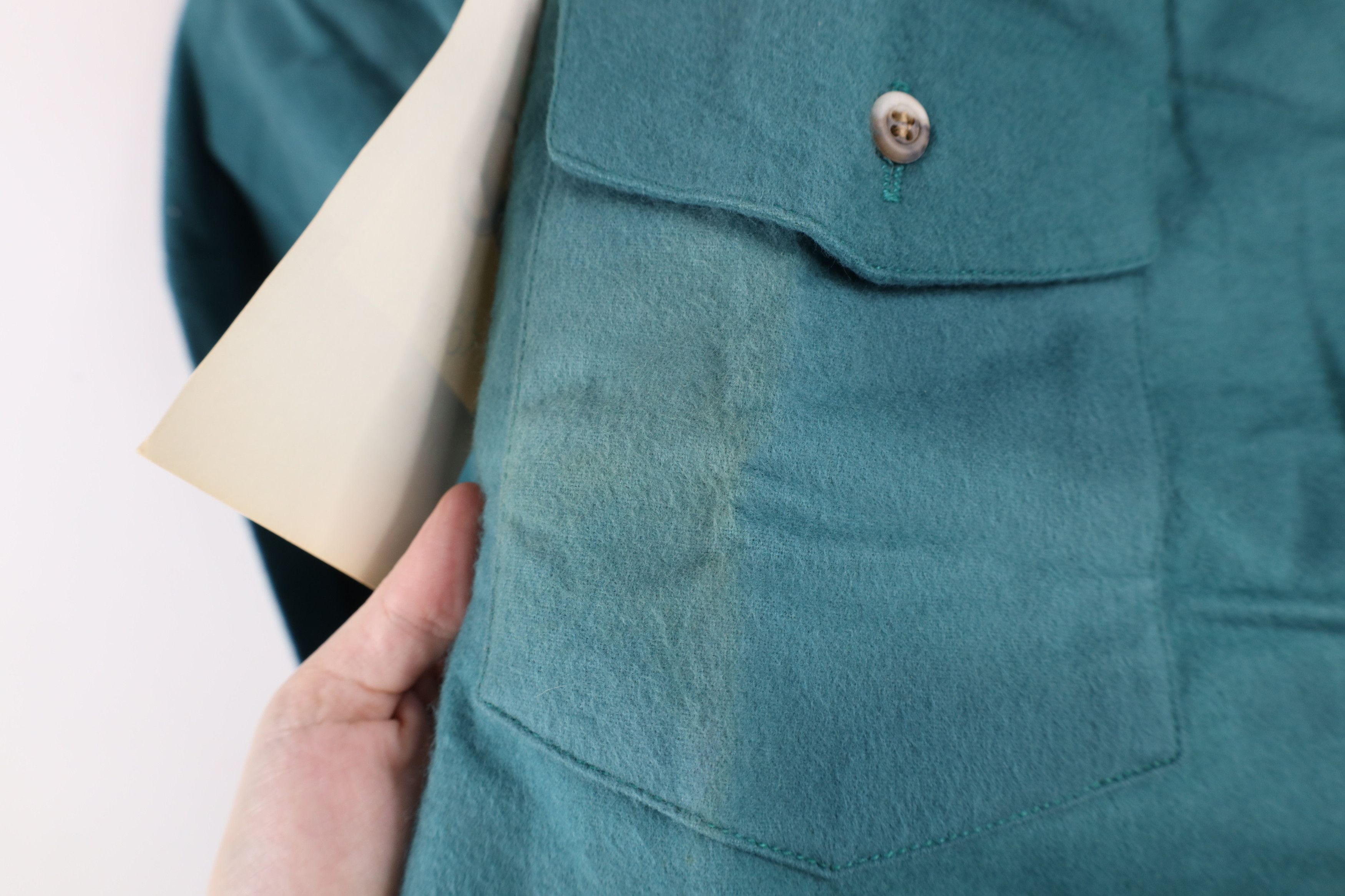 Vintage Deadstock Vintage 80s 90s Streetwear Button Shirt Teal USA Size US XL / EU 56 / 4 - 7 Thumbnail