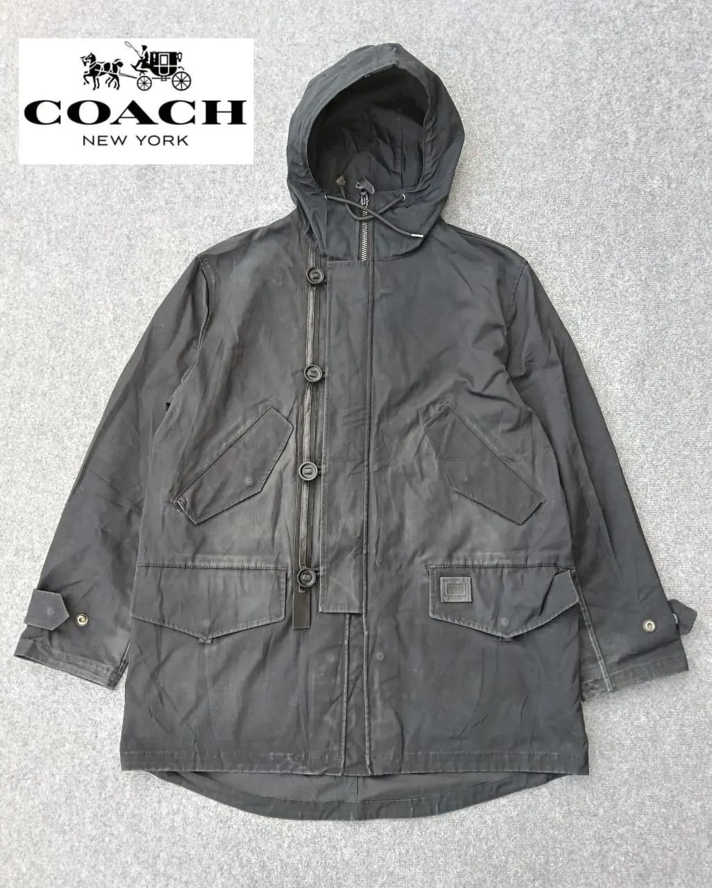 Coach 𝐂𝐎𝐀𝐂𝐇 Military Down Parka Jacket F21008 Black Size M Size US M / EU 48-50 / 2 - 1 Thumbnail