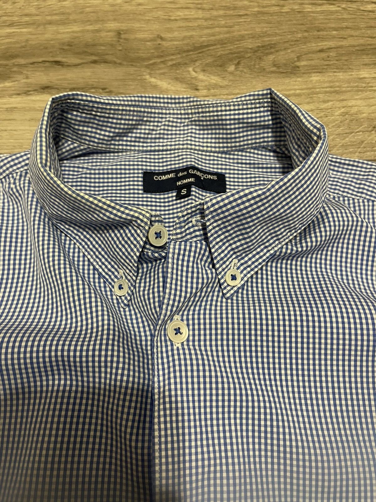Comme des Garcons Homme COMME des GARCONS HOMME blue SHIRT VINTAGE Y2K SIZE L Size US L / EU 52-54 / 3 - 7 Thumbnail