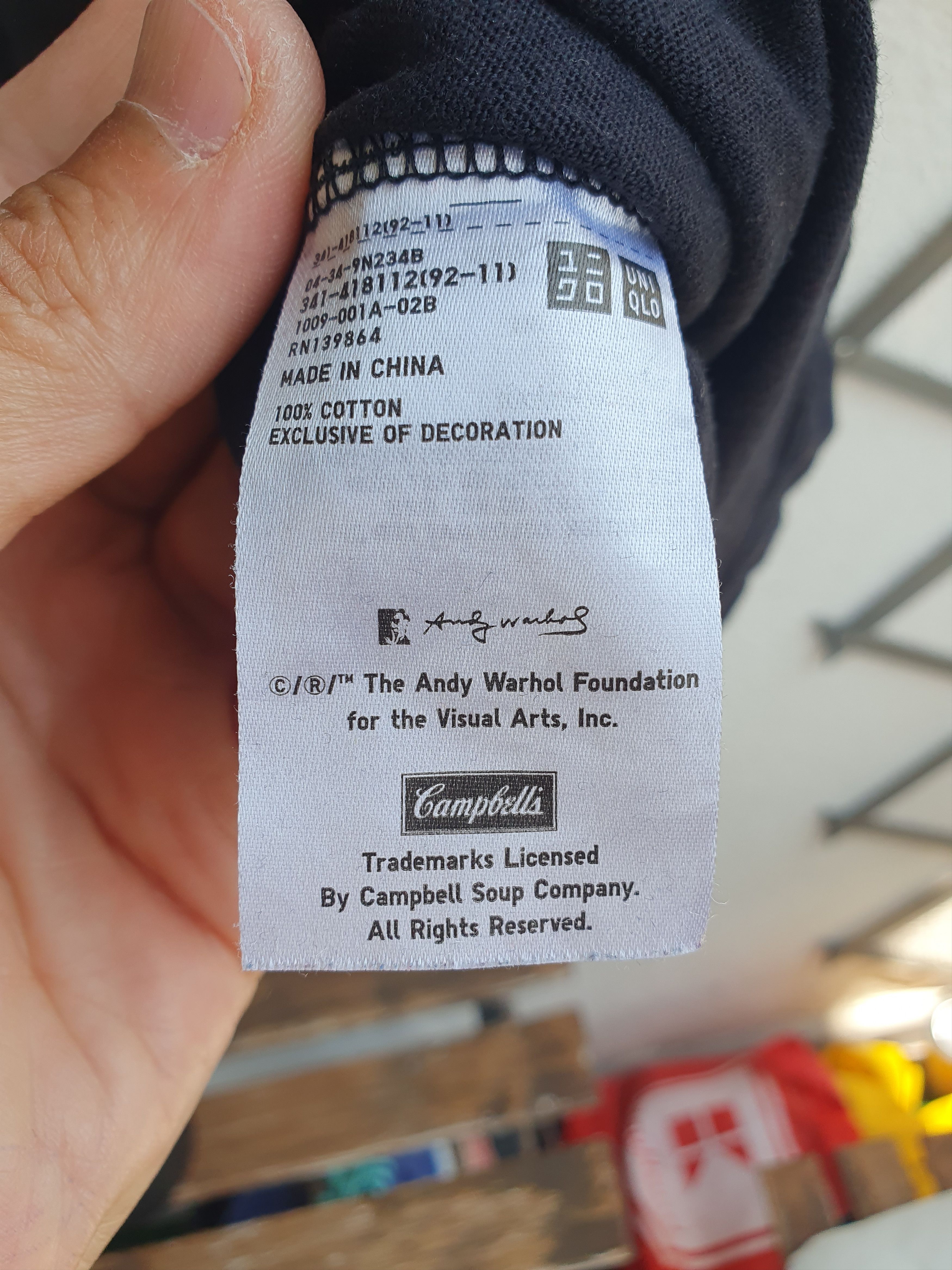 Andy Warhol × Uniqlo Uniqlo Sprz Ny x Andy Warhol Campbell Soup Pop Art t-shirt Size US L / EU 52-54 / 3 - 4 Thumbnail