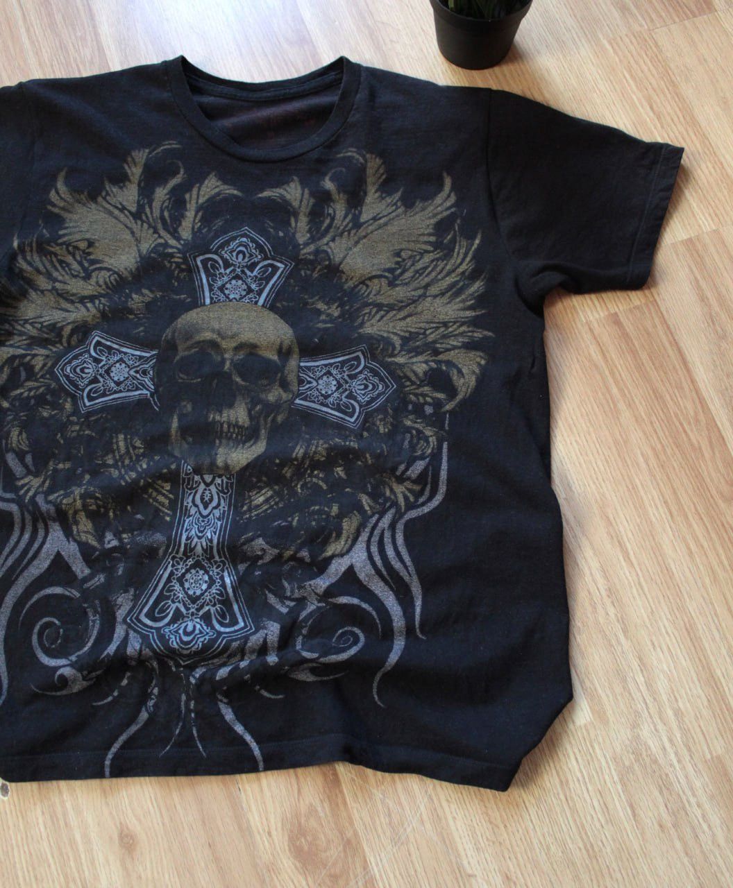 Affliction × Ed Hardy × If Six Was Nine 🔥 Rare Gothic Affliction Punk Skull Angel T Shirt Y2K Vintag Size US M / EU 48-50 / 2 - 3 Thumbnail