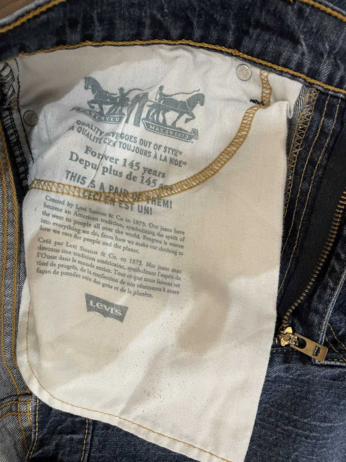 Levi's Vintage Blue Wash Levis 511 Jeans-J2154 Size US 34 / EU 50 - 7 Thumbnail