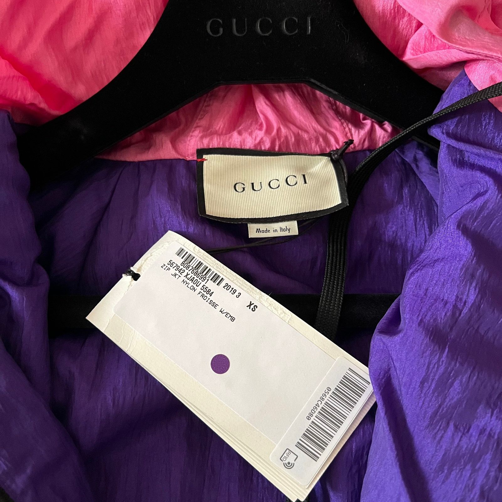 Gucci GUCCI Embellished Printed Hood Bomber Jacket w/ Tags, XS Size XS / US 0-2 / IT 36-38 - 7 Thumbnail