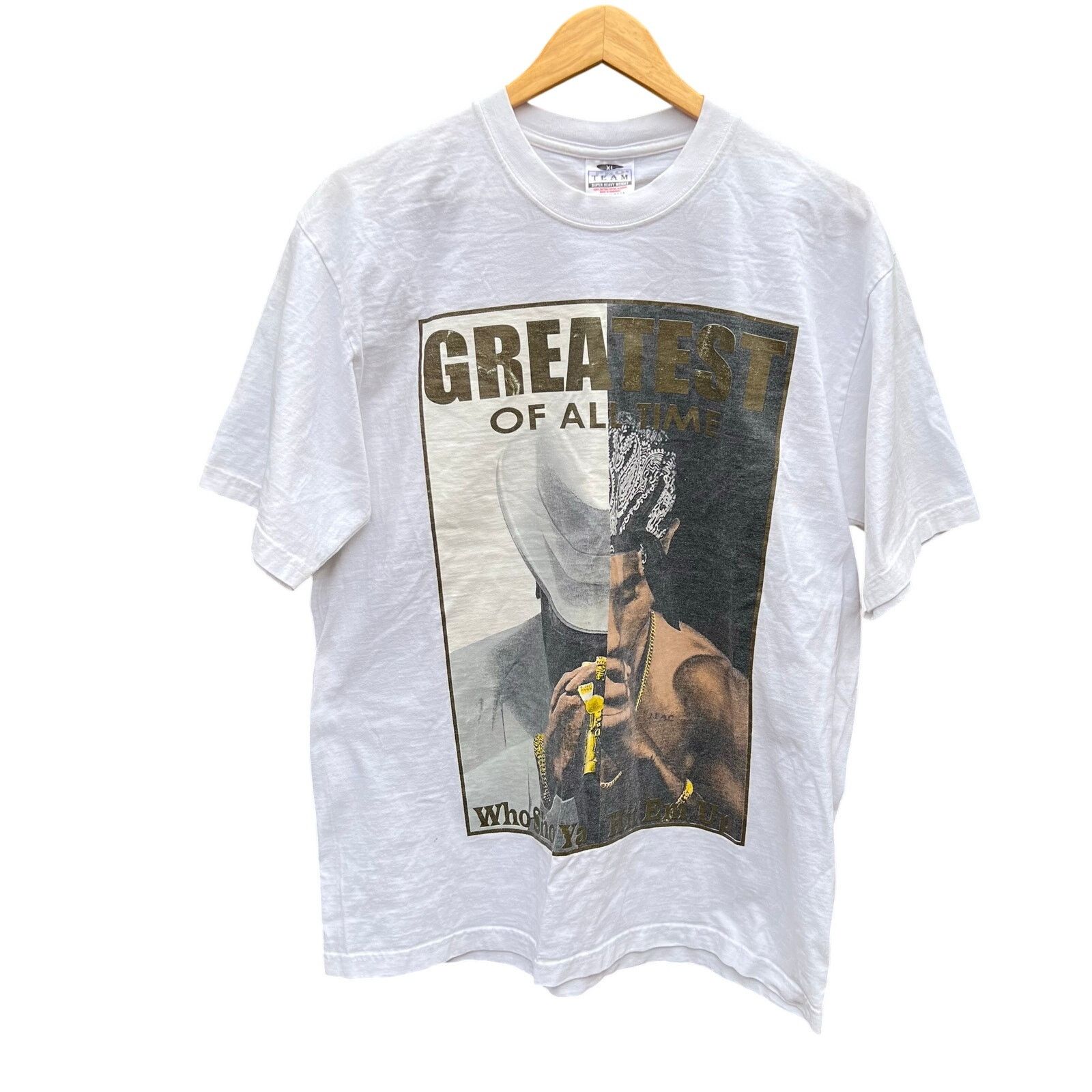 Other Vintage Y2K Biggie Smalls Tupac Greatest White Shirt XL 23x3 Size US XL / EU 56 / 4 - 1 Thumbnail