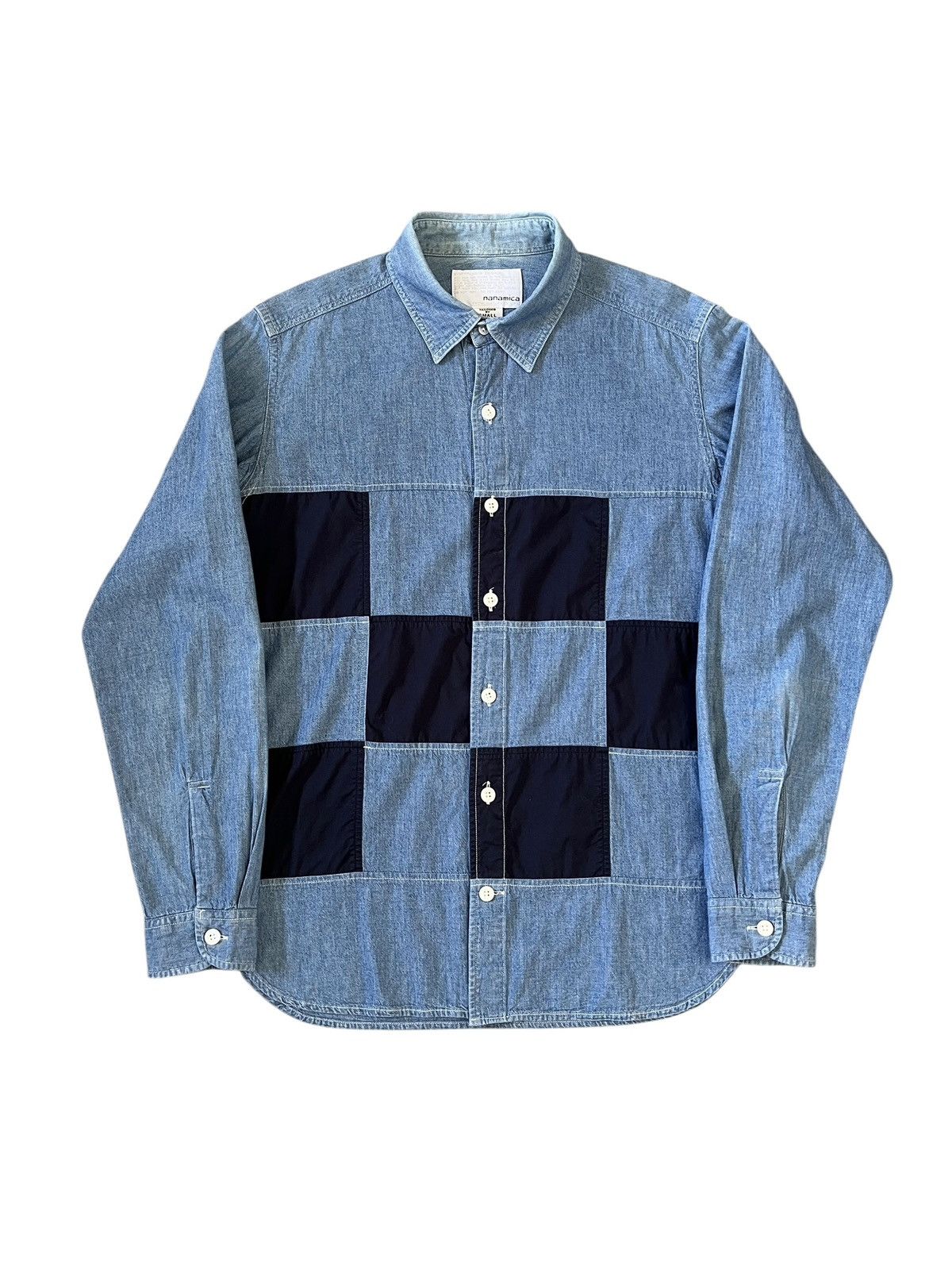Nanamica Nanamica Patchwork Button Up Shirt Size US S / EU 44-46 / 1 - 15 Thumbnail