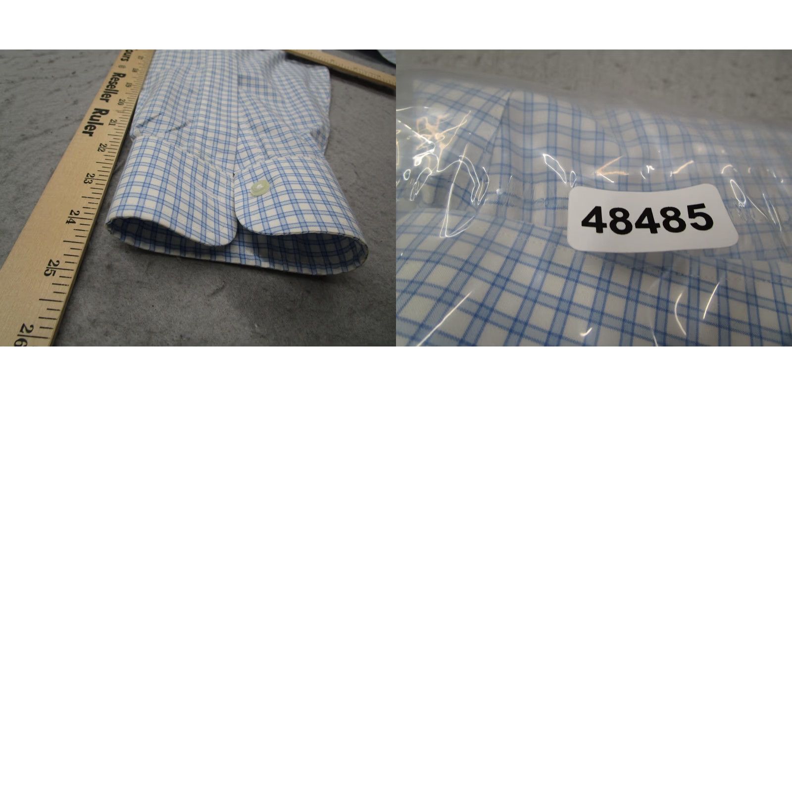 Brooks Brothers Brooks Brothers Dress Shirt Mens 16.5 34 Blue White Check Non-Iron Stretch Casual Business Formal Size 34R - 8 Thumbnail
