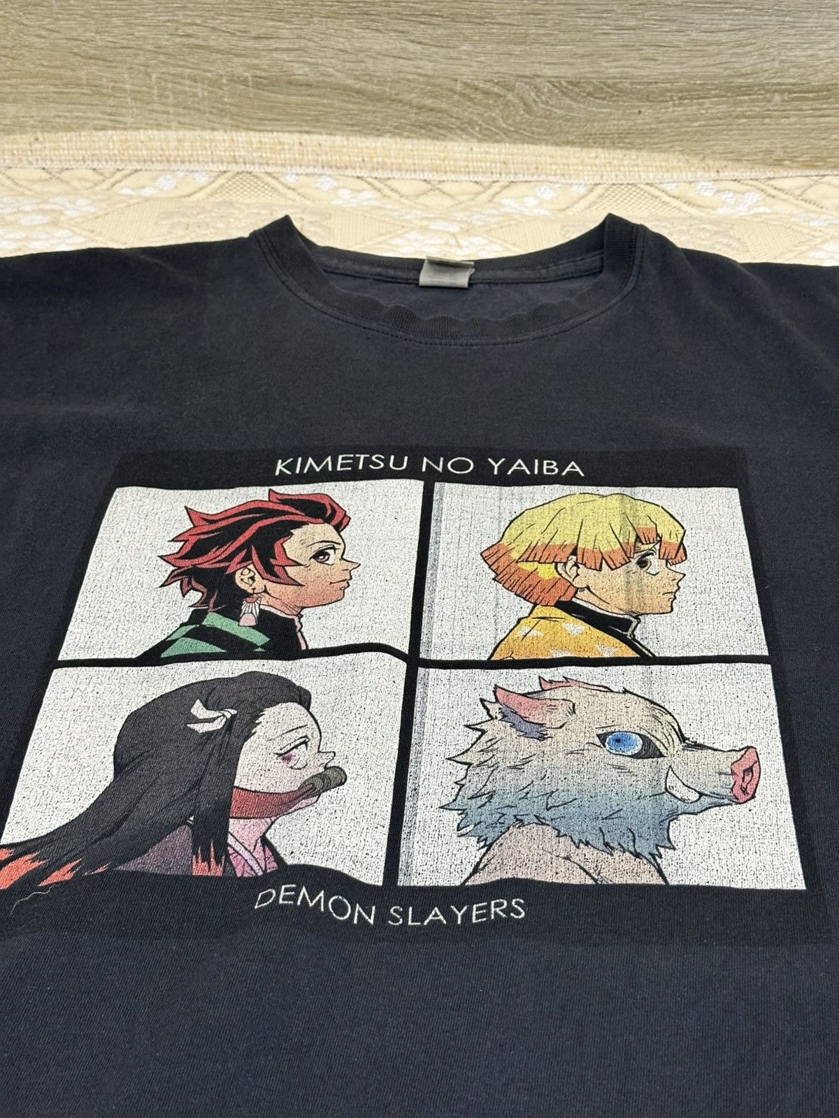 Anime 🔥 Demon Slayer Kimetsu no Yaiba Anime Promo T Shirt Manga Size US XL / EU 56 / 4 - 3 Thumbnail