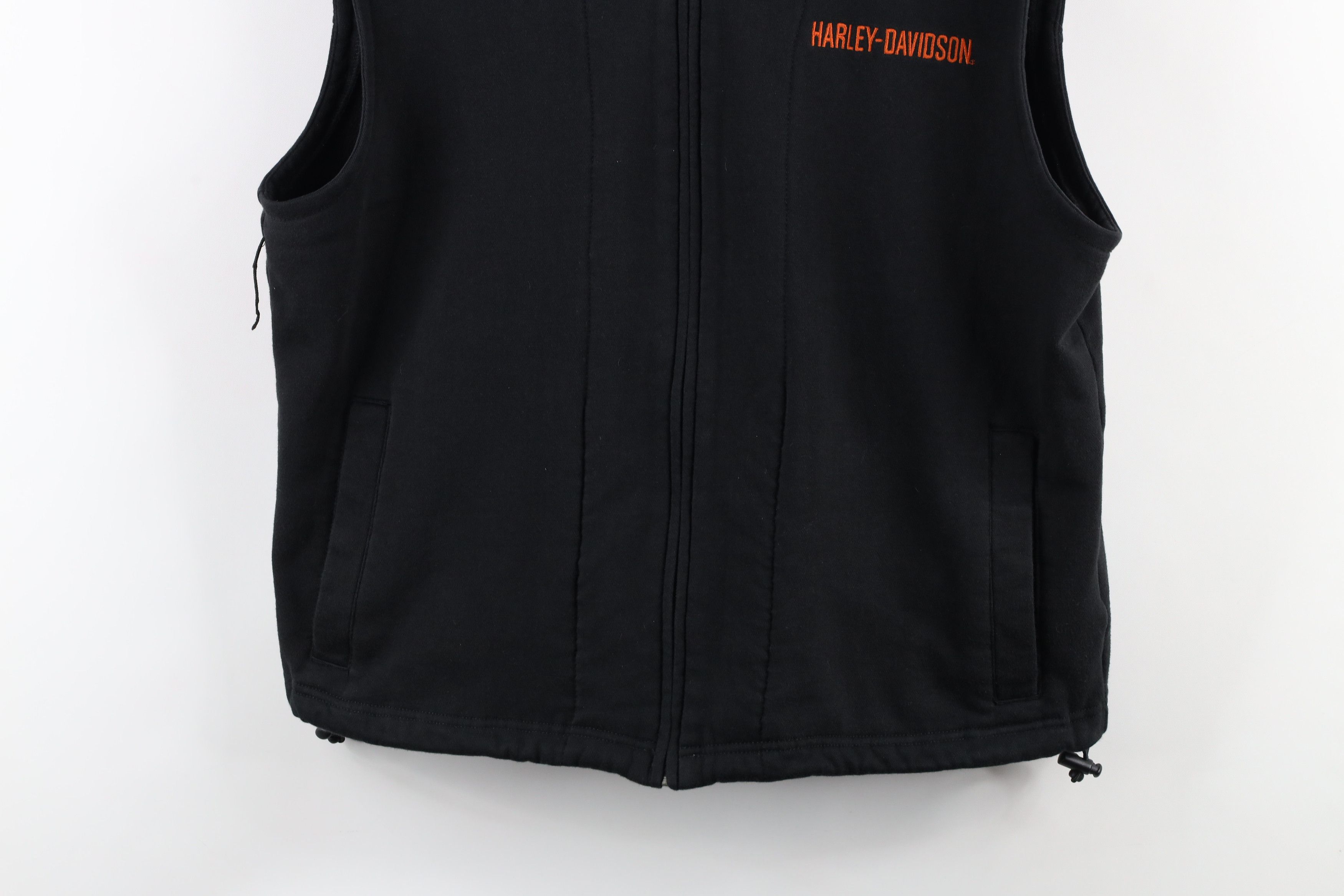 Harley Davidson × Vintage Vintage Harley Davidson Out Sleeveless Hoodie Sweatshirt Size US L / EU 52-54 / 3 - 3 Thumbnail
