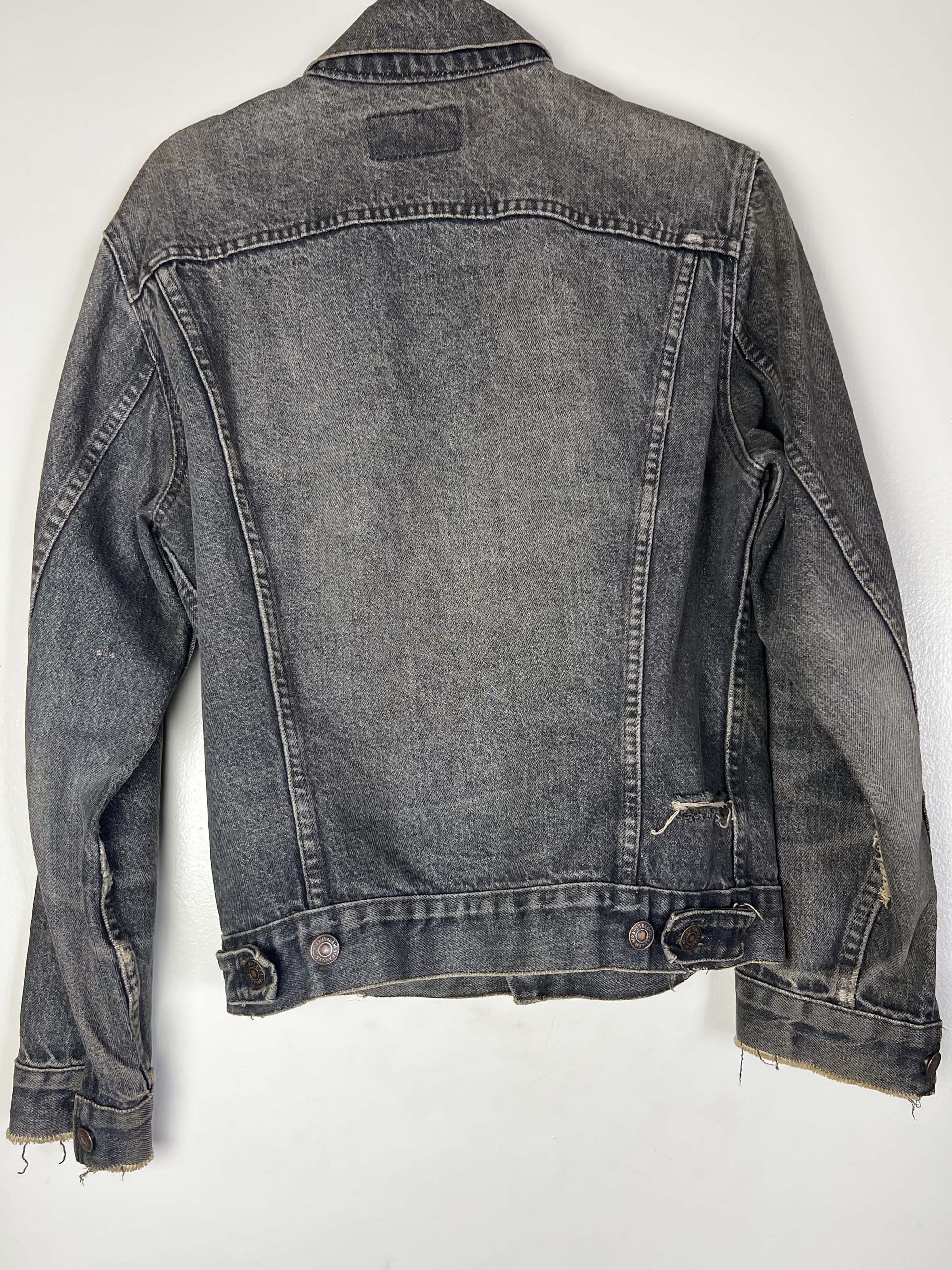 Levi's Vintage Clothing Vintage 1980's Levi's Black Denim 4 Pocket Jean Jacket Size US M / EU 48-50 / 2 - 5 Thumbnail