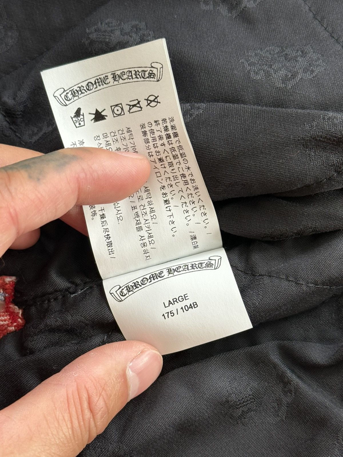 Chrome Hearts Chrome Hearts 2022 Red Flannel Jacket Size US L / EU 52-54 / 3 - 11 Thumbnail