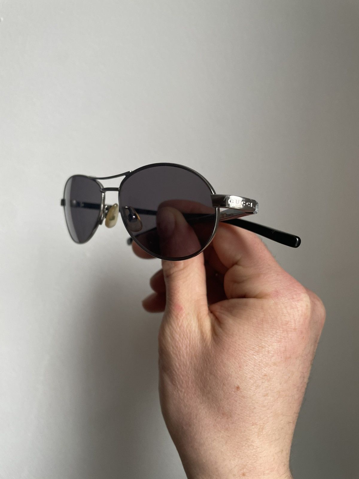 Gucci Gucci Slim Aviator Sunglasses y2k Size ONE SIZE - 3 Thumbnail