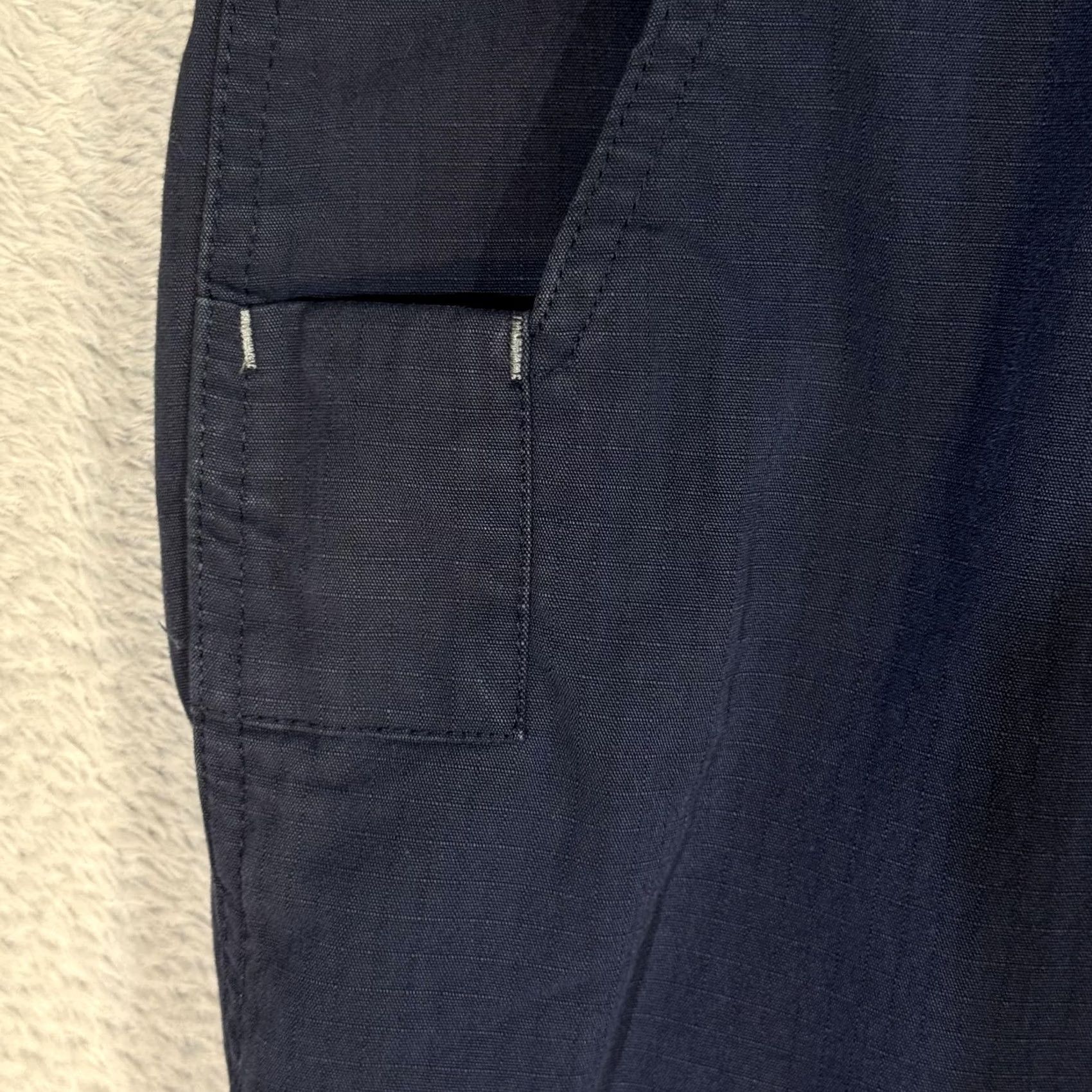 Carhartt Carhartt Ripstop Work Pants Relaxed Fit 36x28 Navy Navy Carhartt 74533-33 Mens Workwear Cargo Pants Mens Size US 36 / EU 52 - 3 Thumbnail