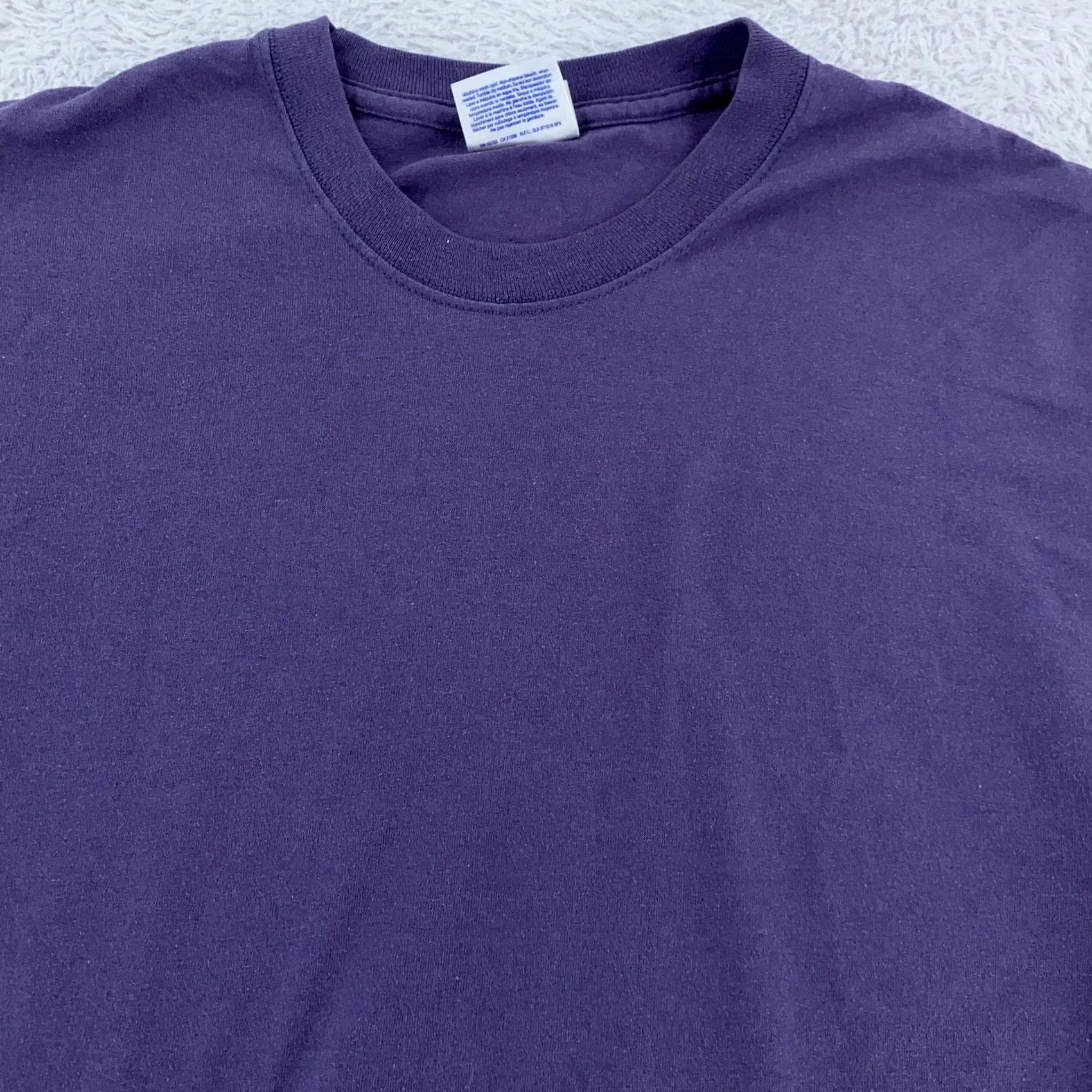 Hanes VINTAGE Hanes Shirt Mens Medium Purple Heavyweight 50/50 Crewneck 90s Size US M / EU 48-50 / 2 - 2 Thumbnail