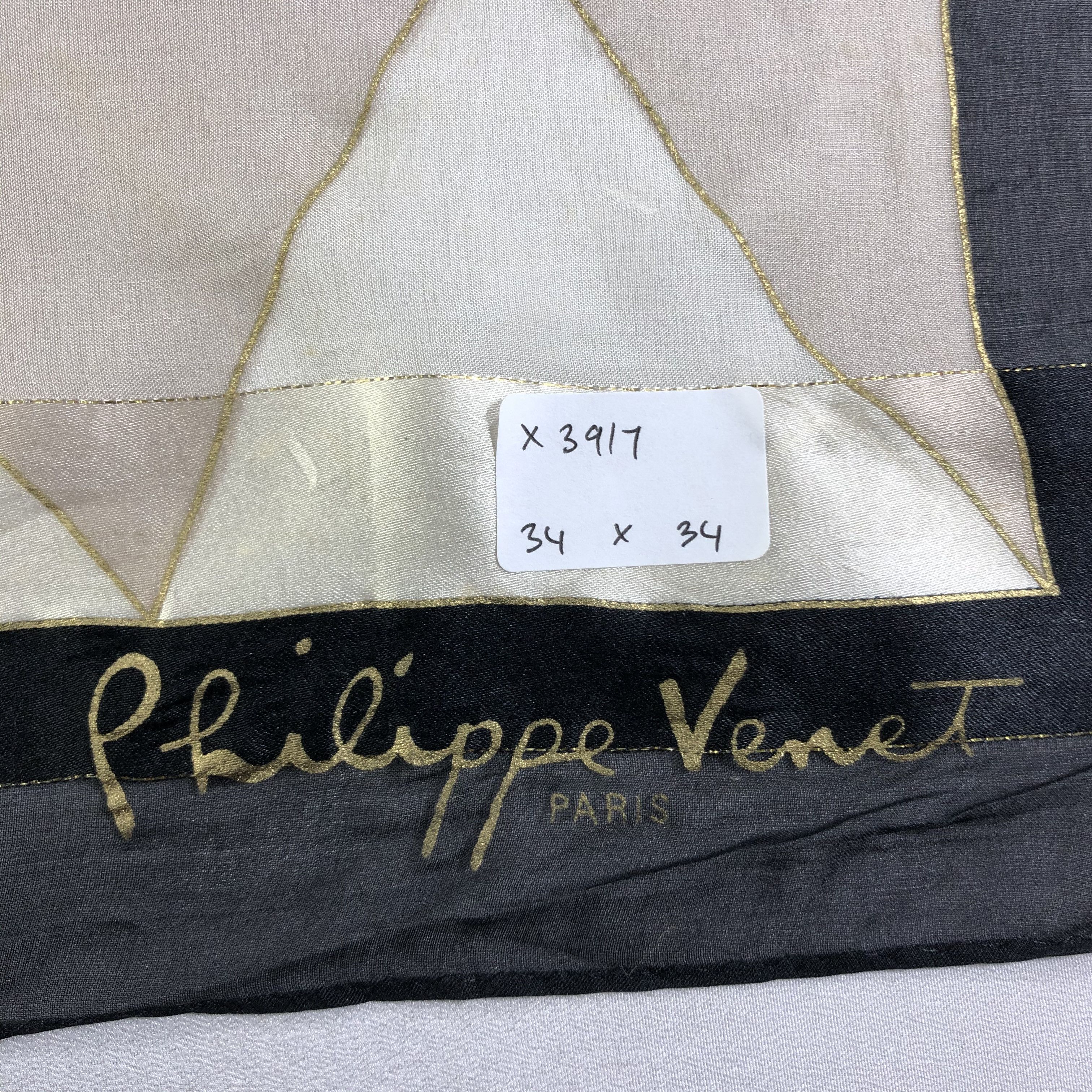 Vintage Vintage Philippe Venet Silk Scarf Size ONE SIZE - 7 Thumbnail