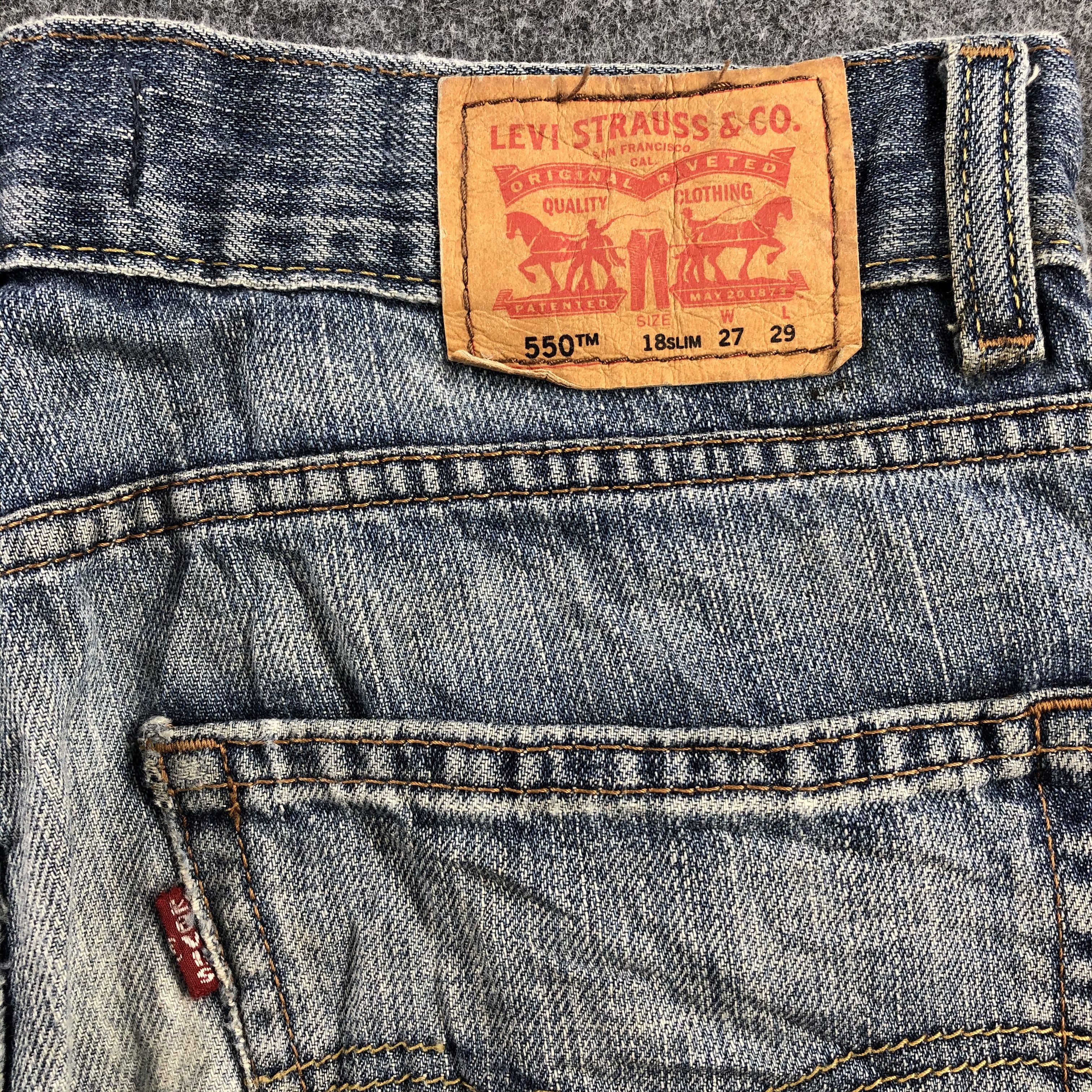 Levi's × Vintage Vintage Distress Levis Jeans Lot 550-JM771 Size US 30 / EU 46 - 5 Thumbnail