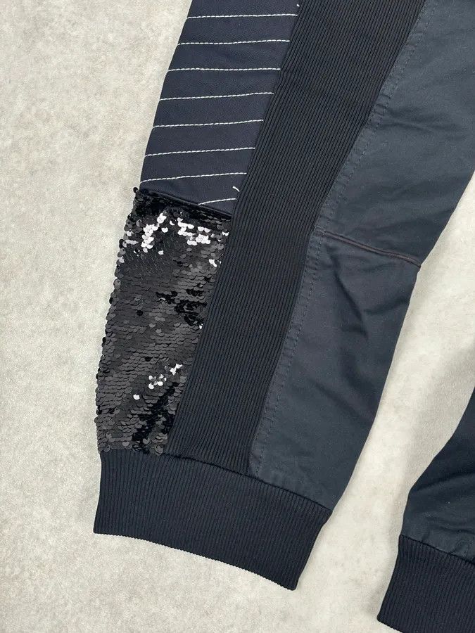 Iceberg 2000s Iceberg Black Cotton Sequin Biker Pants Size US 30 / EU 46 - 9 Thumbnail
