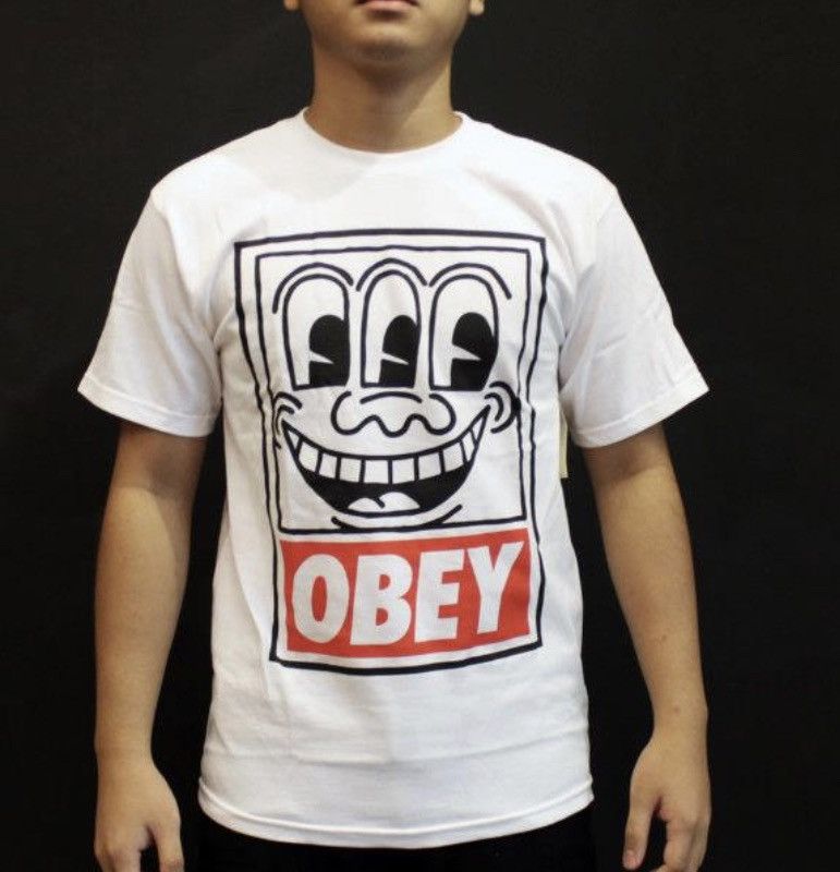 Obey Obey x keith haring overprinted tshirt Size US M / EU 48-50 / 2 - 1 Thumbnail