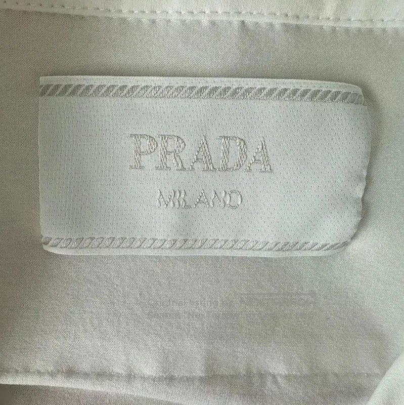 Prada Prada Men's White Cotton T-Shirt in XXL. Size US XXL / EU 58 / 5 - 2 Thumbnail