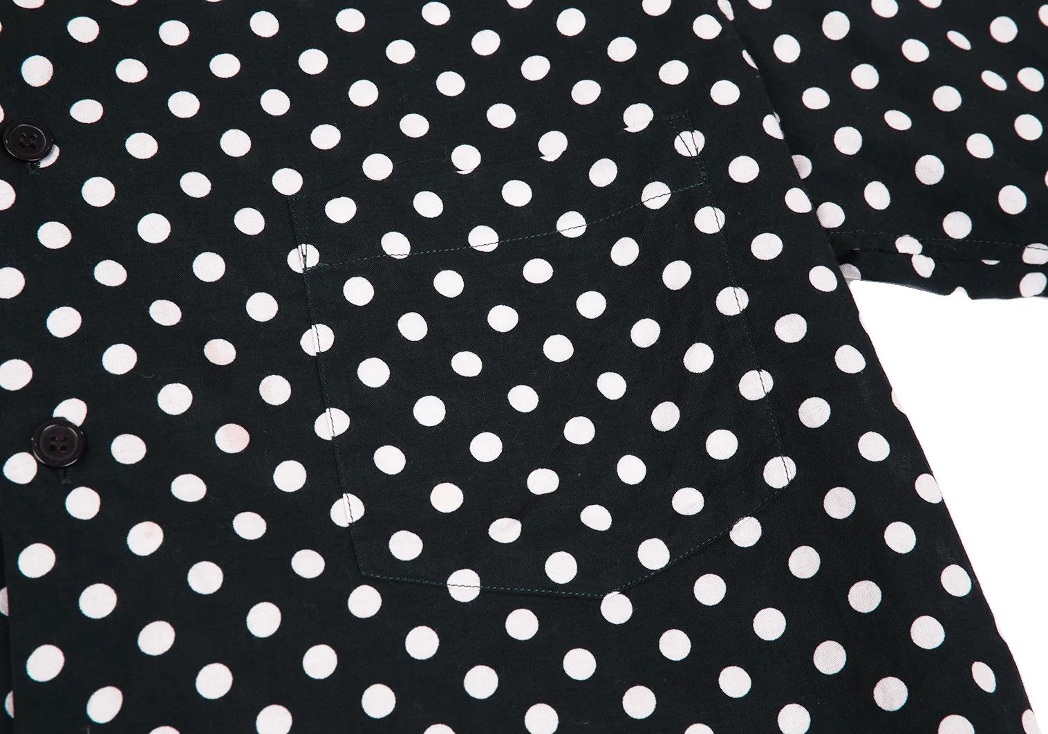 Yohji Yamamoto Yohji Yamamoto Cotton Dot Print Short Sleeve Shirt Size US S / EU 44-46 / 1 - 9 Thumbnail