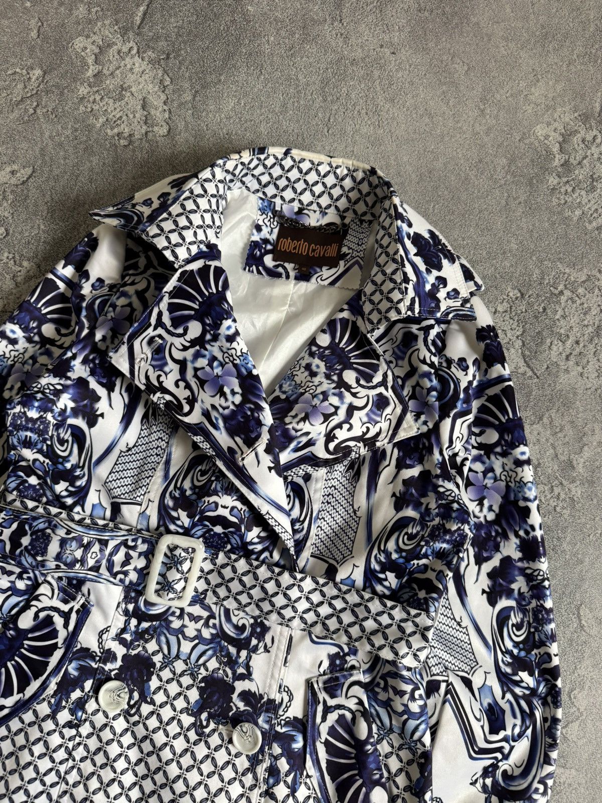 Cavalli Class × Just Cavalli × Roberto Cavalli Roberto Cavalli 40size all Printed flowers 🌺 coat jacket Size S / US 4 / IT 40 - 4 Thumbnail