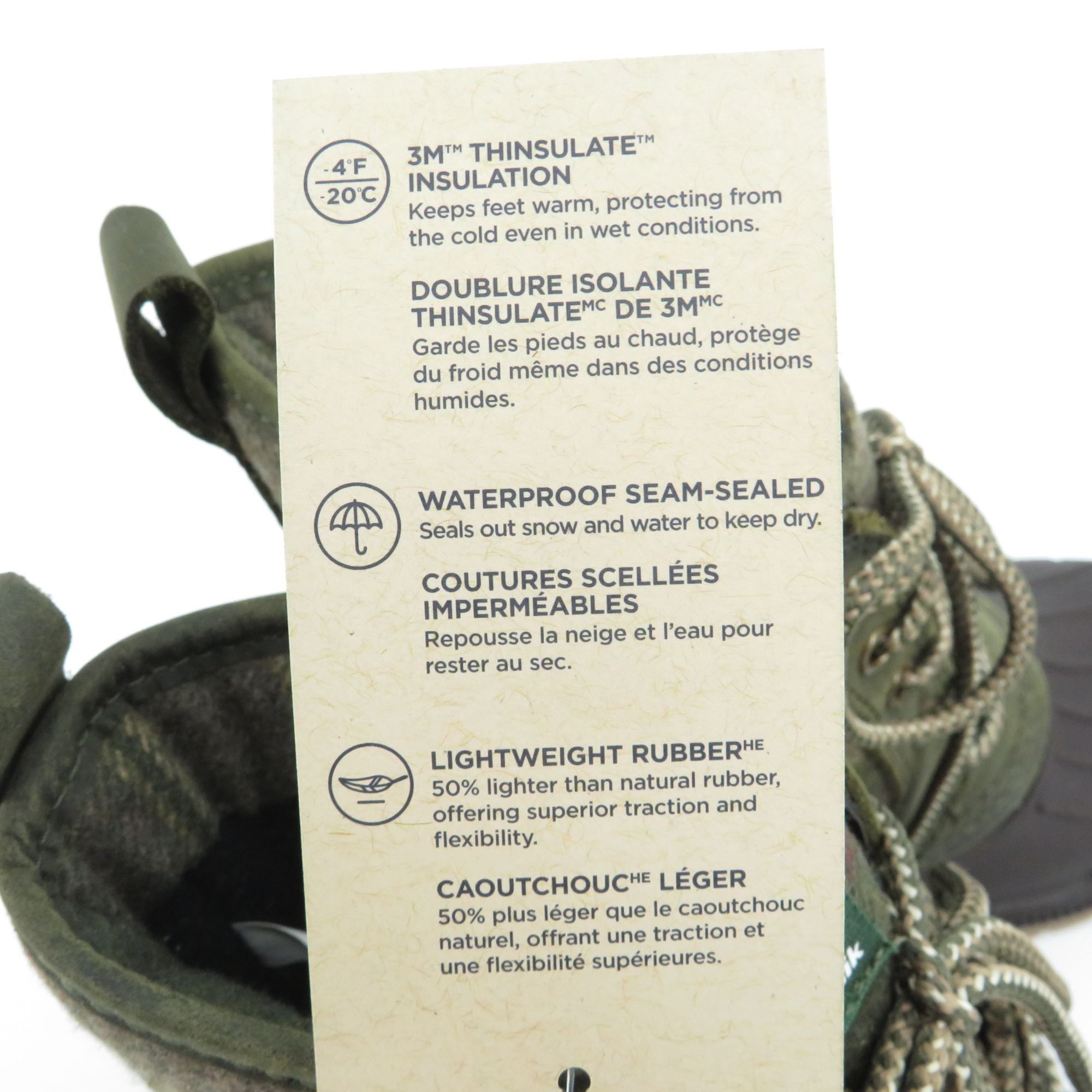 Other Kamik Khaki Women's Lace-Up Waterproof Winter Boots Size 5 N Size US 5 / IT 35 - 9 Thumbnail