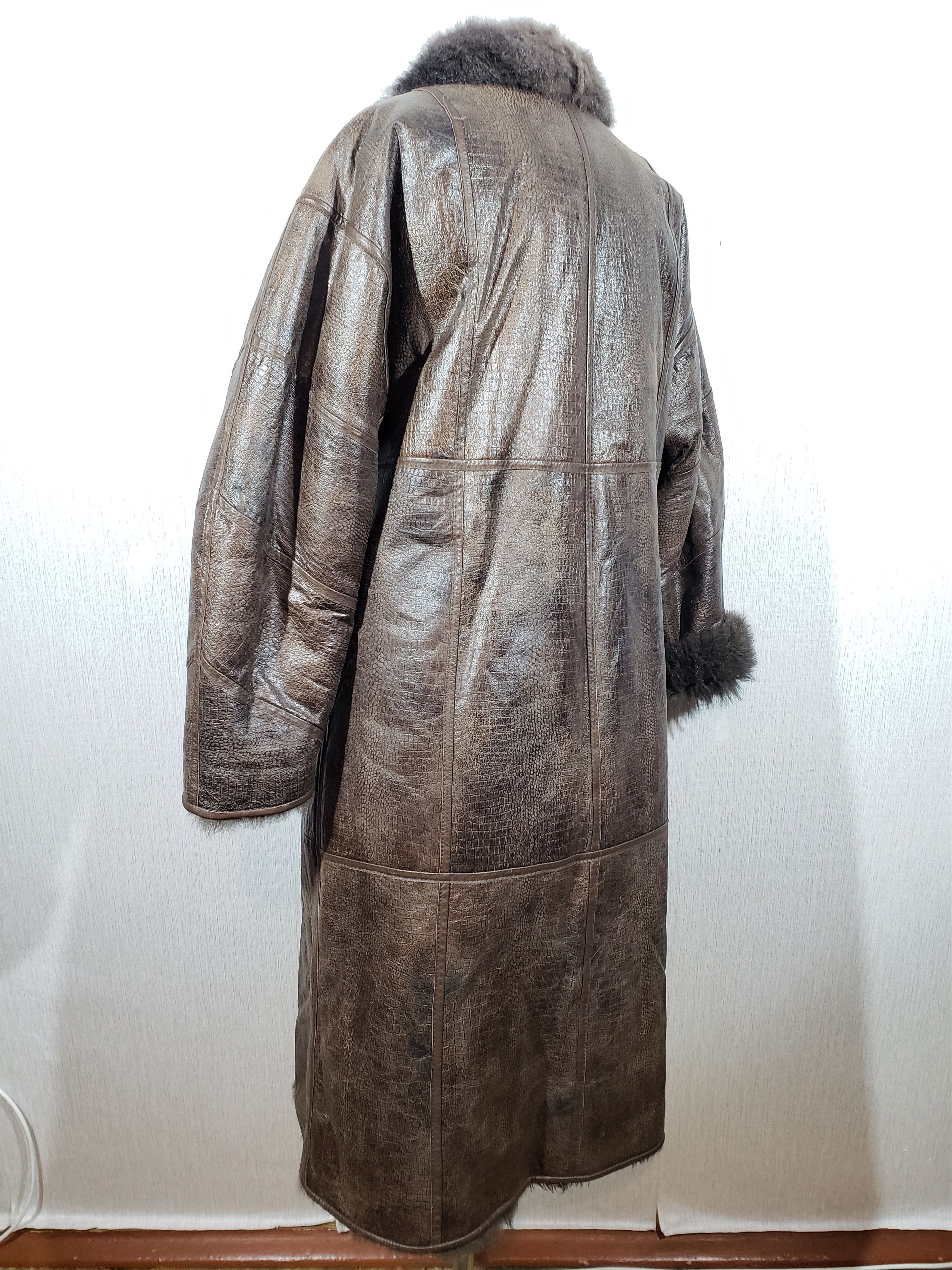 Other Stylish brown sheepskin coat. Size XL / US 12-14 / IT 48-50 - 6 Thumbnail