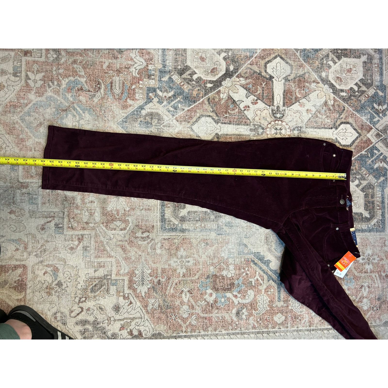 All Blues Fashion Bug, L.A. Blue NWT Purple Corduroy Pants, Sz 10 Size 32" / US 10 / IT 46 - 7 Thumbnail