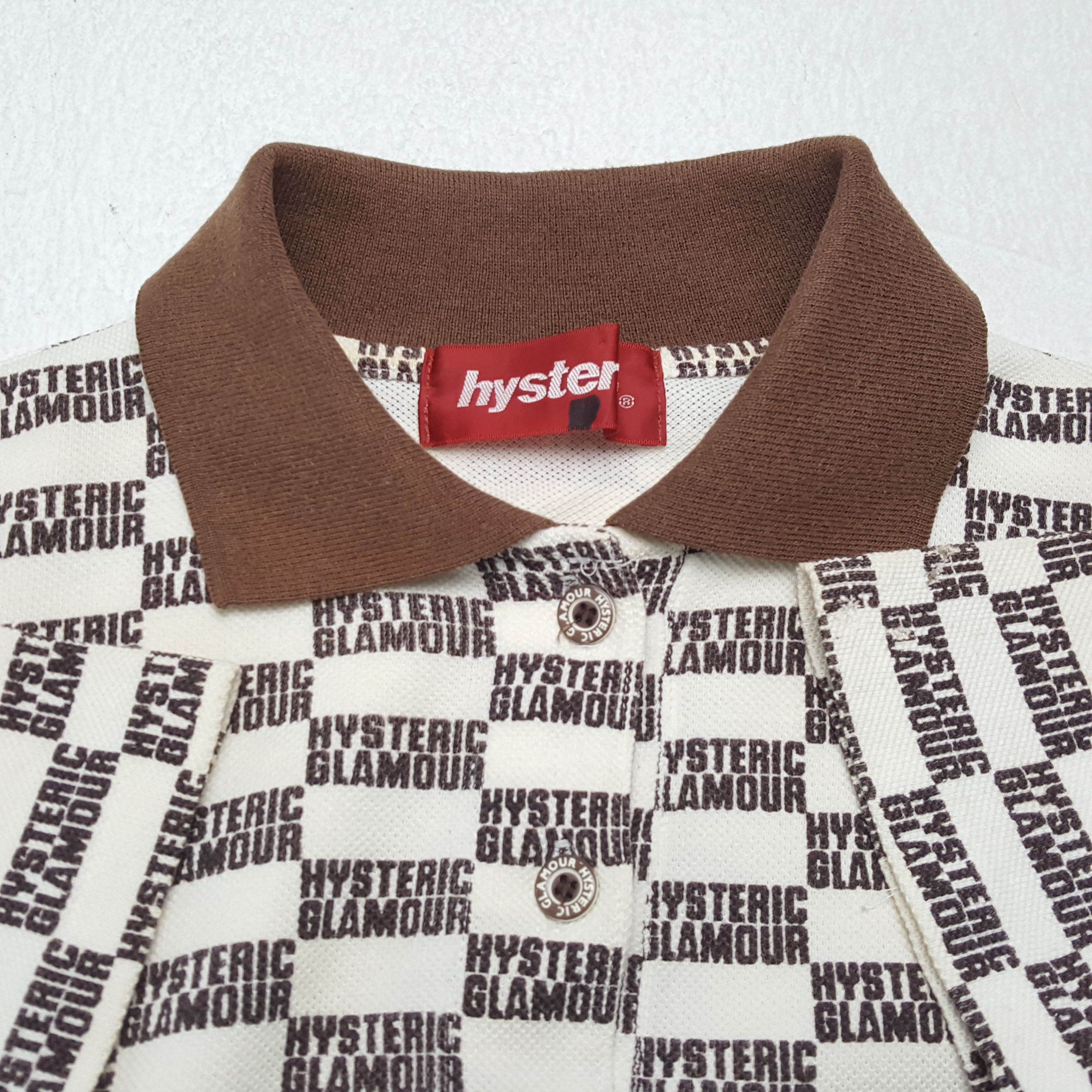 Hysteric Glamour × Japanese Brand × Vintage HYSTERIC GLAMOUR Fashion Casual Full Print Style Polos Size S / US 4 / IT 40 - 7 Thumbnail