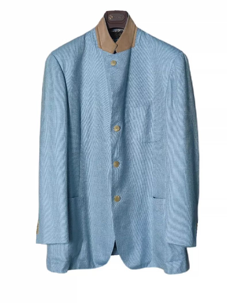 Loro Piana LORO PIANA Cashmere silk four-season leather casual coat Size XXL / US 16-18 / IT 52-54 - 2 Thumbnail