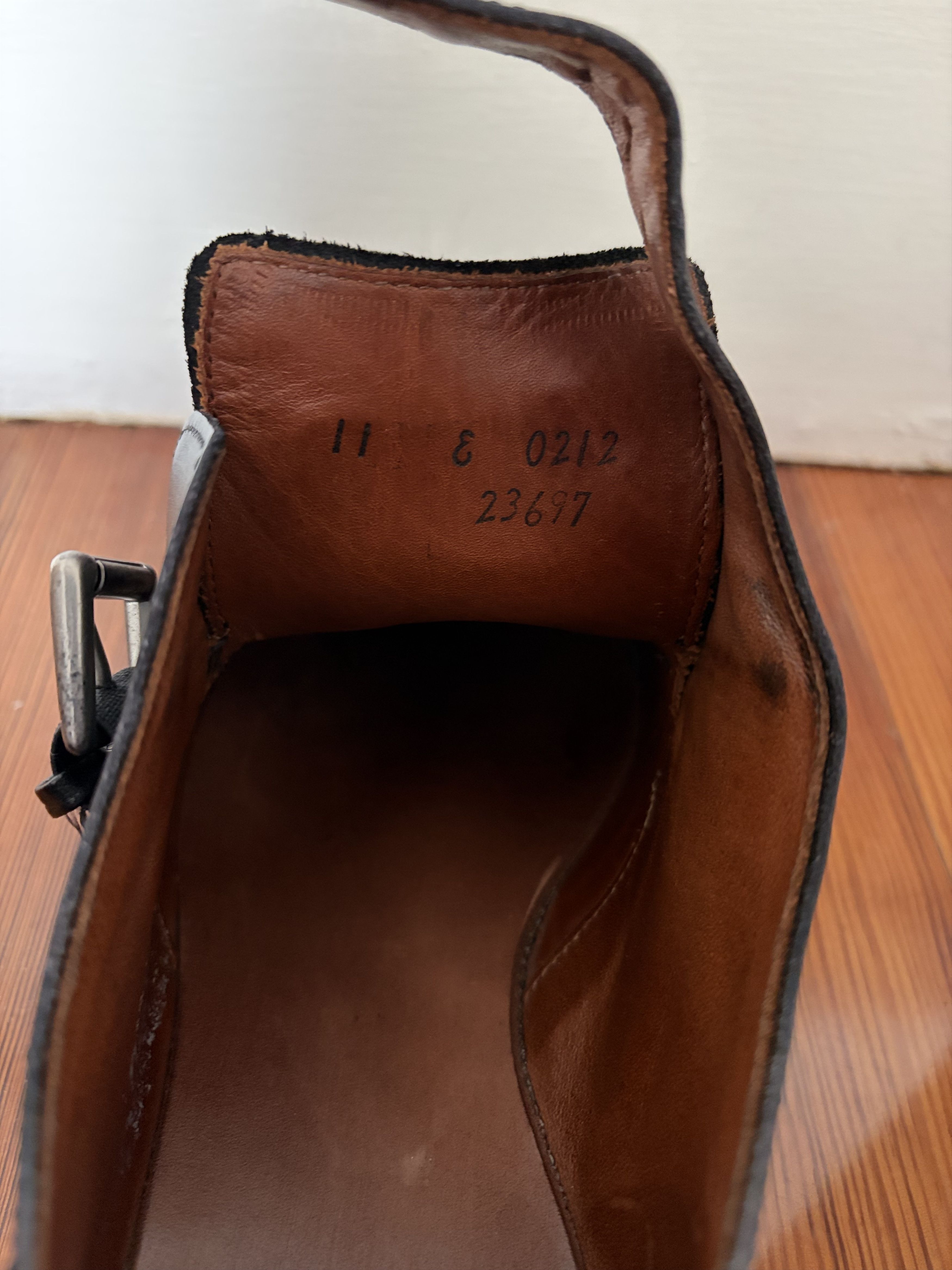 Allen Edmonds Norwich leather single monks, 11 E Size US 11 / EU 44 - 8 Thumbnail