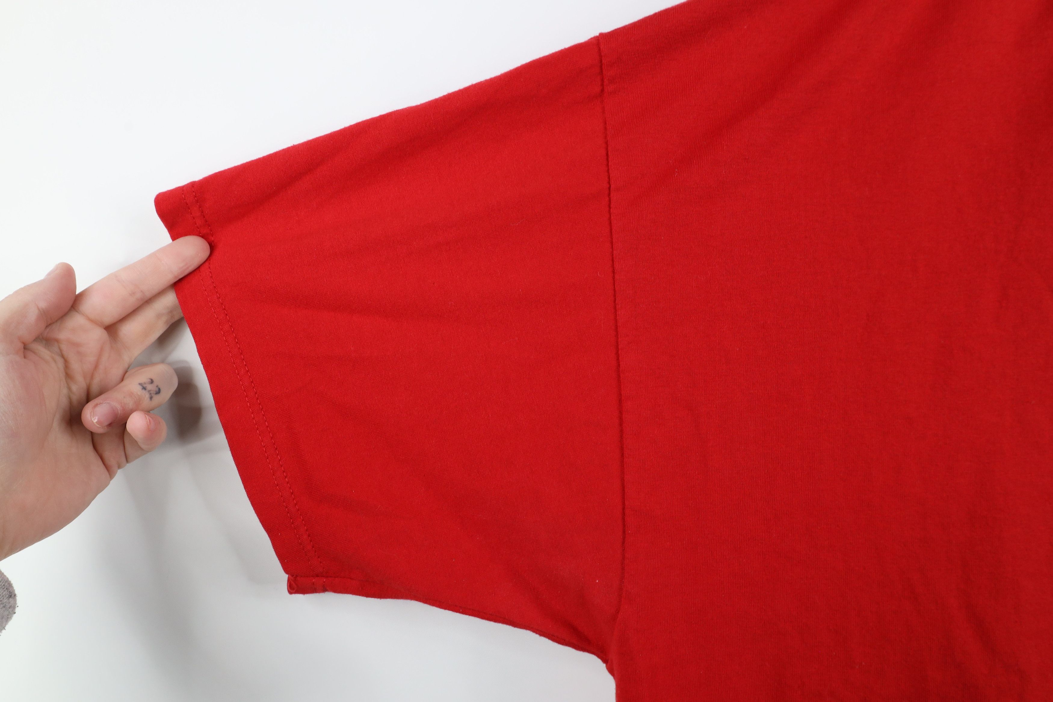 Vintage Vintage 90s Spell Cherokee Hockey Short Sleeve T-Shirt Red Size US XXL / EU 58 / 5 - 8 Thumbnail