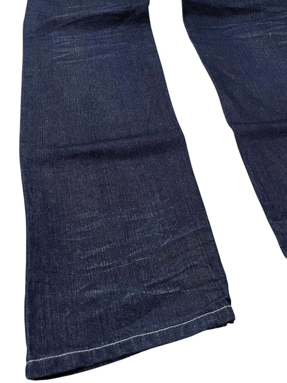 GOSTAR DE FUGA × LOWBOX Lowbox Japan Indigo Wash Contrast Stitched Straight Jeans Size US 31 - 17 Thumbnail