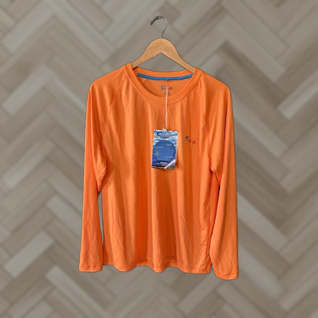 Vintage World Wide Sportsman Mens Orange Long Sleeve Athletic T-shirt L NWT Size US L / EU 52-54 / 3 - 1 Thumbnail