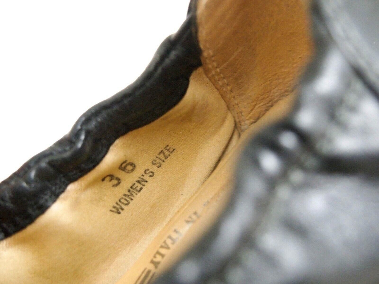 Tod's Tods Flats Black Leather Metal Penny Strap EU36 US 6 Size US 6 / IT 36 - 8 Thumbnail