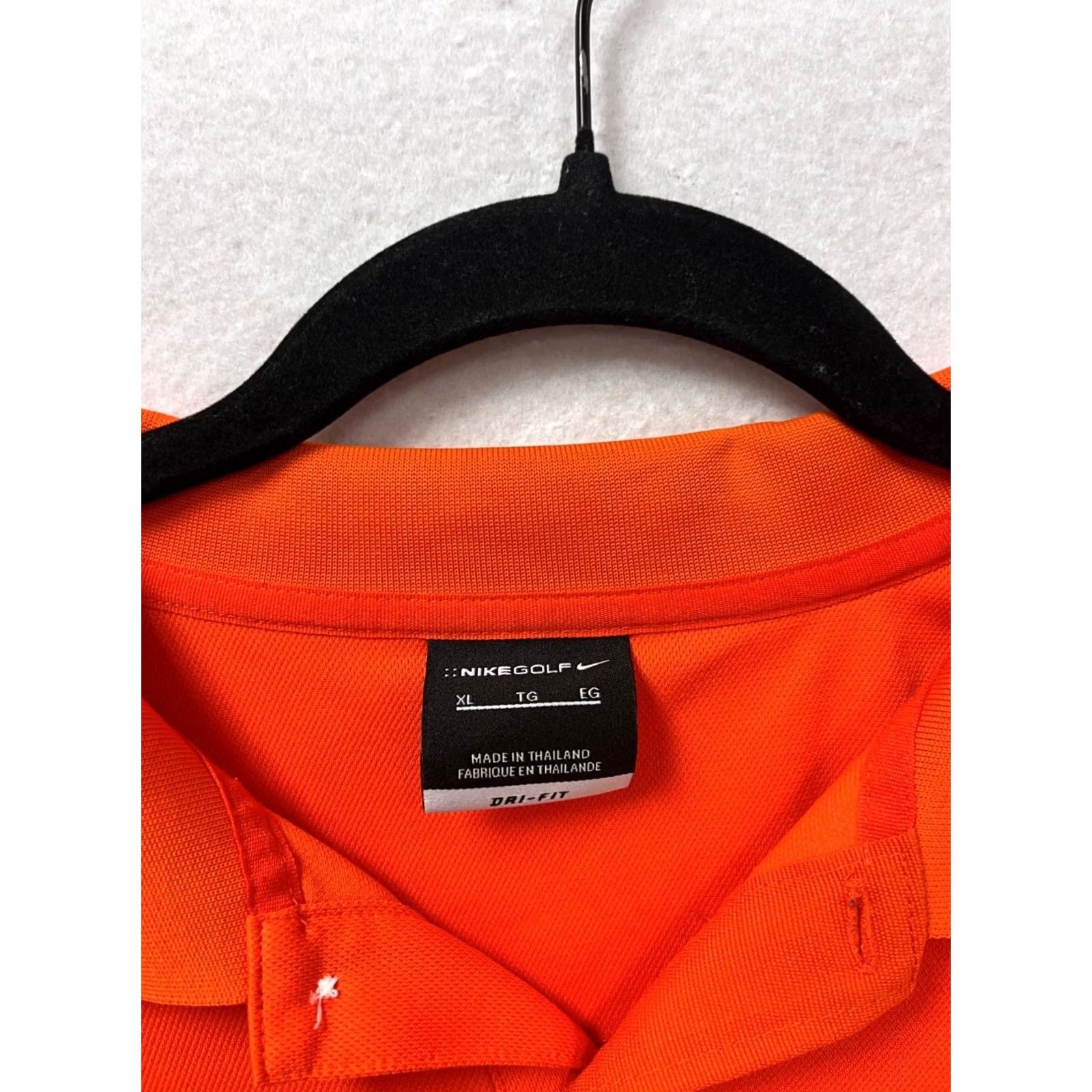 Nike Nike Golf Polo Shirt XL Dri-Fit Orange Logo - #426A Size US XL / EU 56 / 4 - 3 Thumbnail