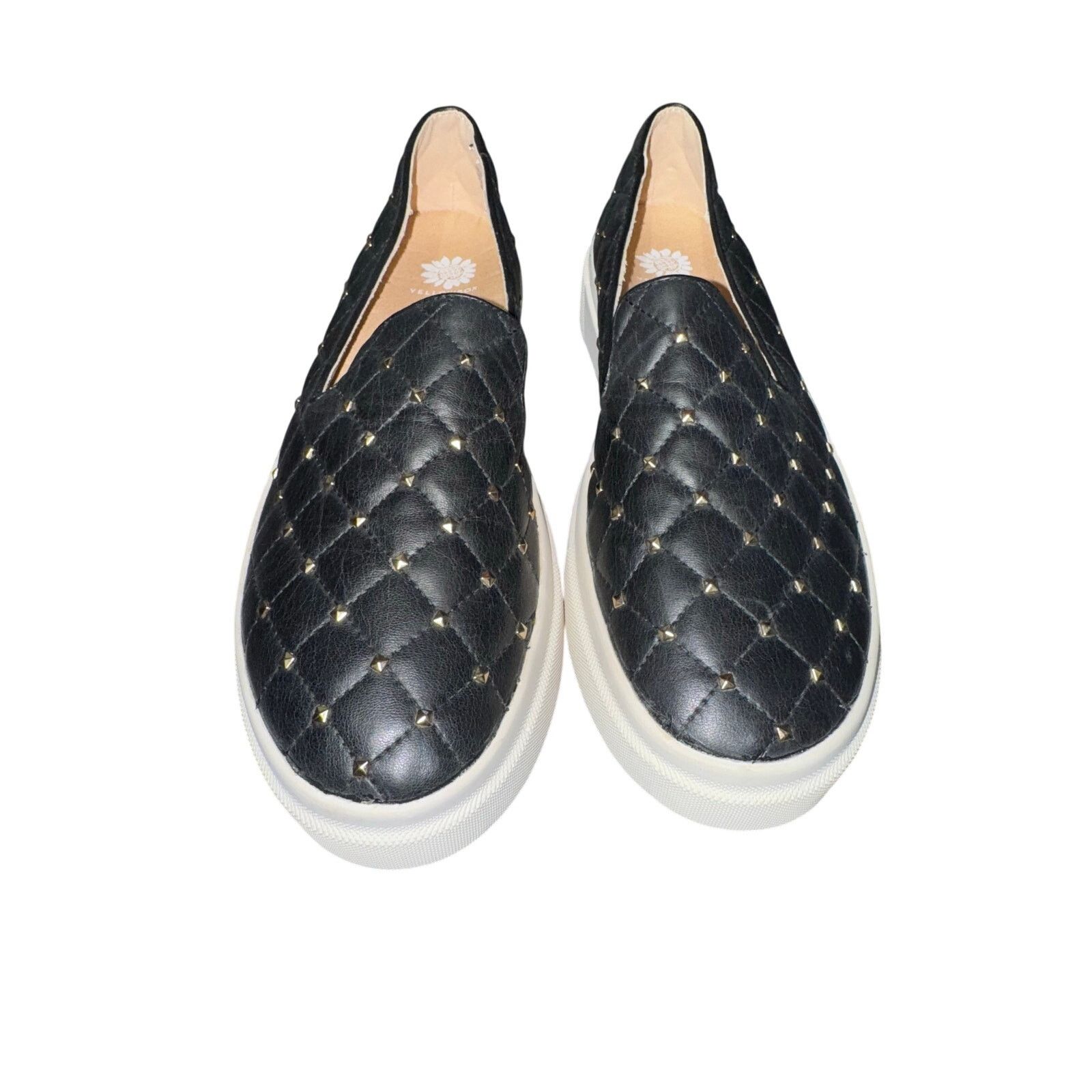 Other Yellow Box Shoes / Faux Leather and gold studs sz 9-9.5 NWOT Size US 9.5 / IT 39.5 - 3 Thumbnail
