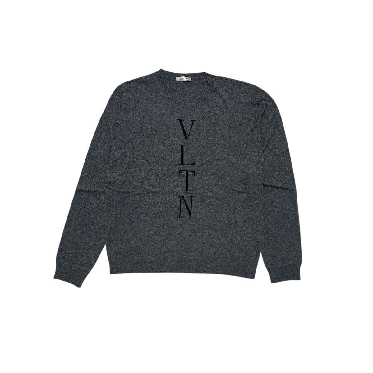 Valentino New Valentino Logo Knit Wool Blend Sweater Size 52 Size US L / EU 52-54 / 3 - 1 Thumbnail