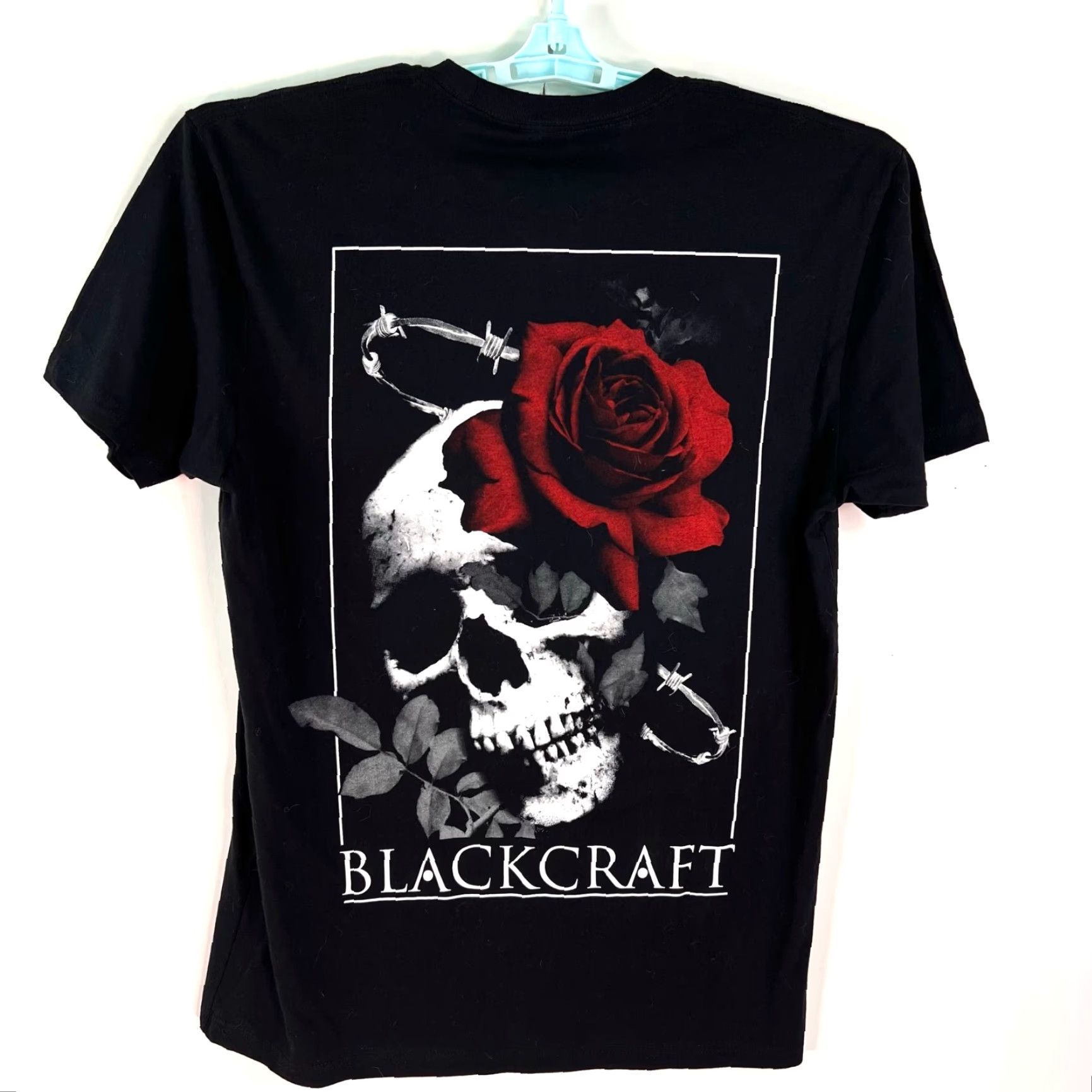 Vintage VINTAGE Black Craft T-Shirt Men Adult Medium Crew Neck Short Sleeve Graphic Skull Red Rose Casual Tee Black 2 Sided 90s Size US M / EU 48-50 / 2 - 3 Thumbnail