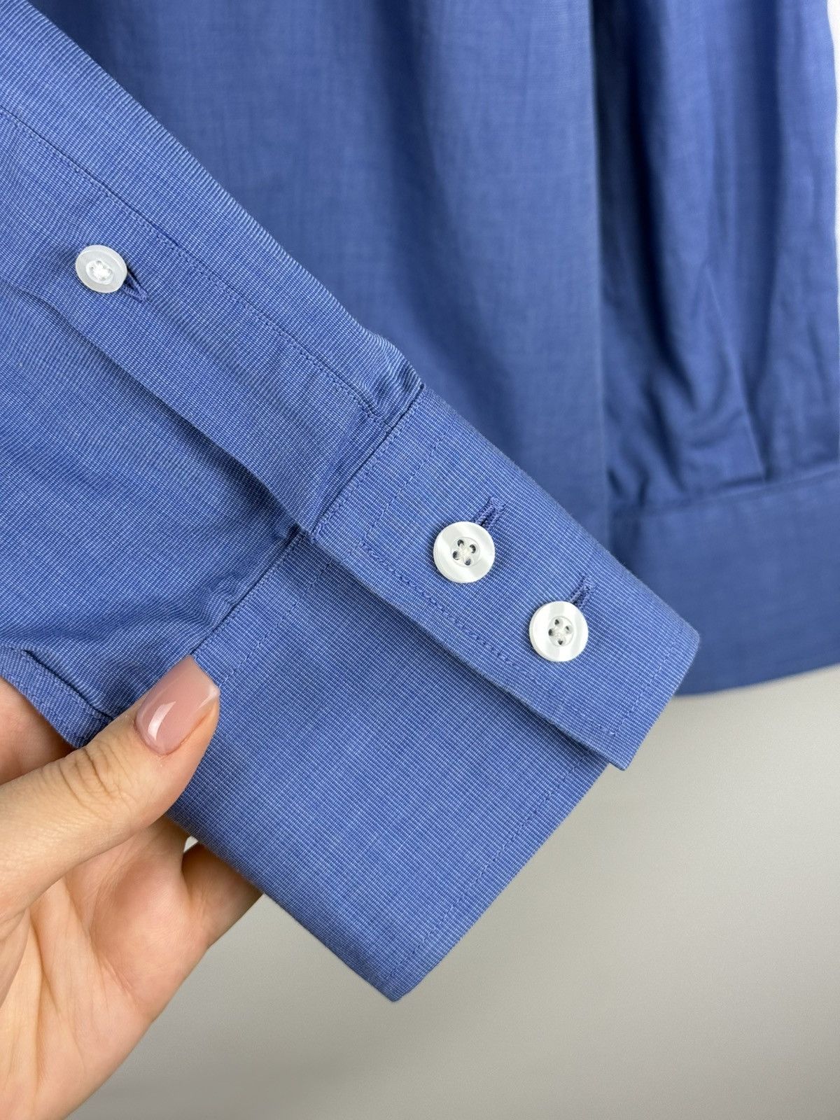 Yves Saint Laurent VTG 90s Yves Saint Laurent Men’s Long Sleeve Button Up Shirt Size US XL / EU 56 / 4 - 11 Thumbnail