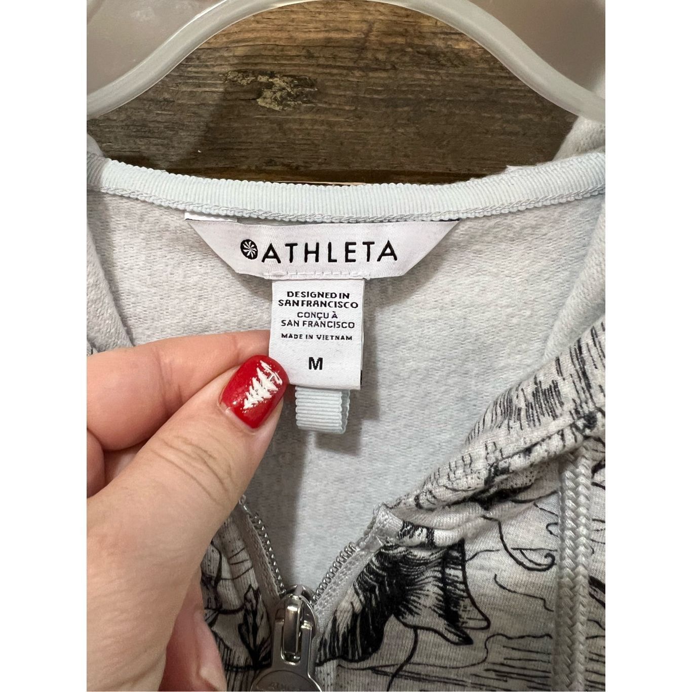 Athleta ATHLETA Balance Eden Floral Zipped Jacket Hoodie Sweatshirt Sz M Size M / US 6-8 / IT 42-44 - 5 Thumbnail