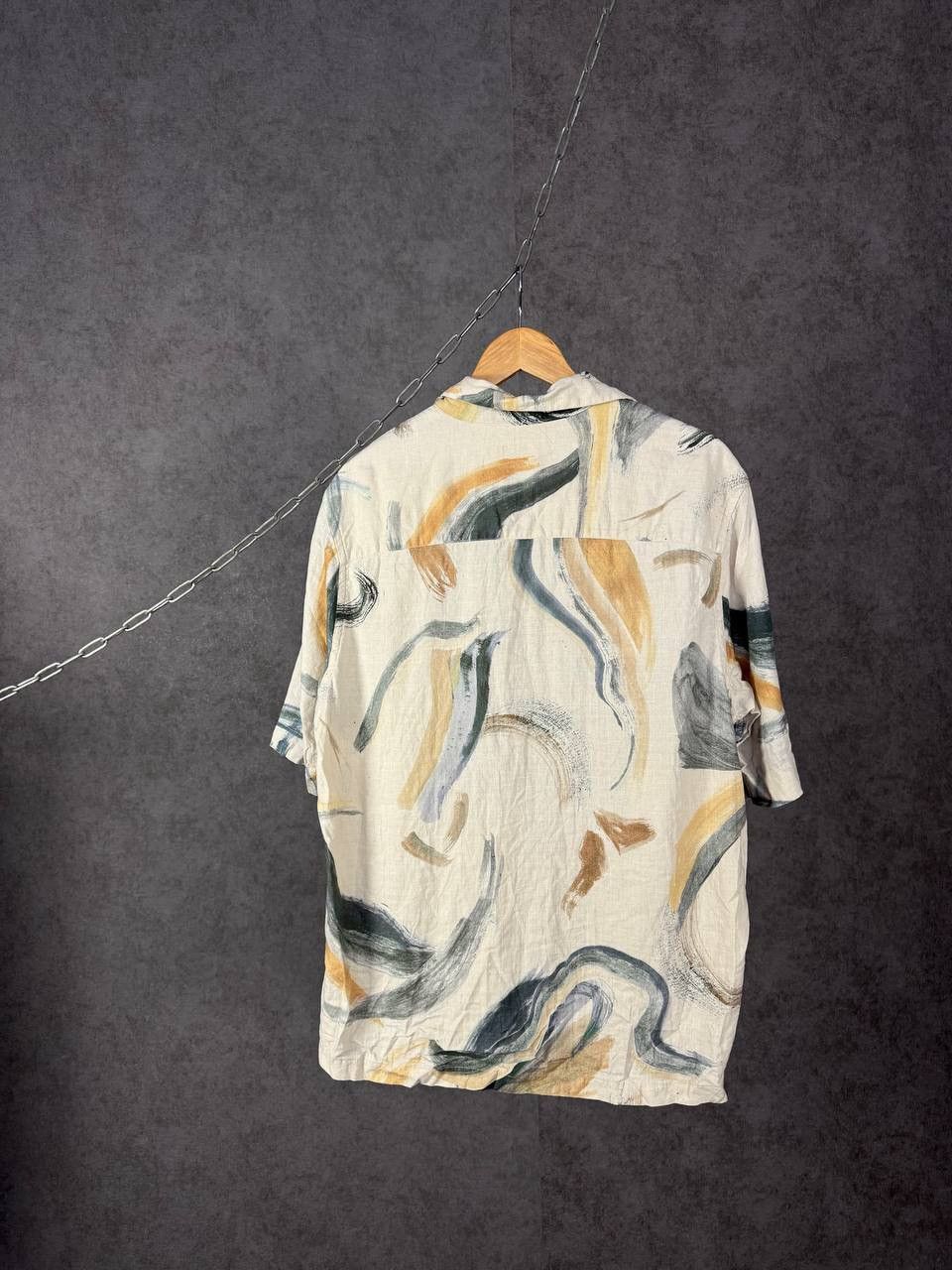 Zara Zara Man art Hawaiian linen crazy shirt Size US L / EU 52-54 / 3 - 6 Thumbnail