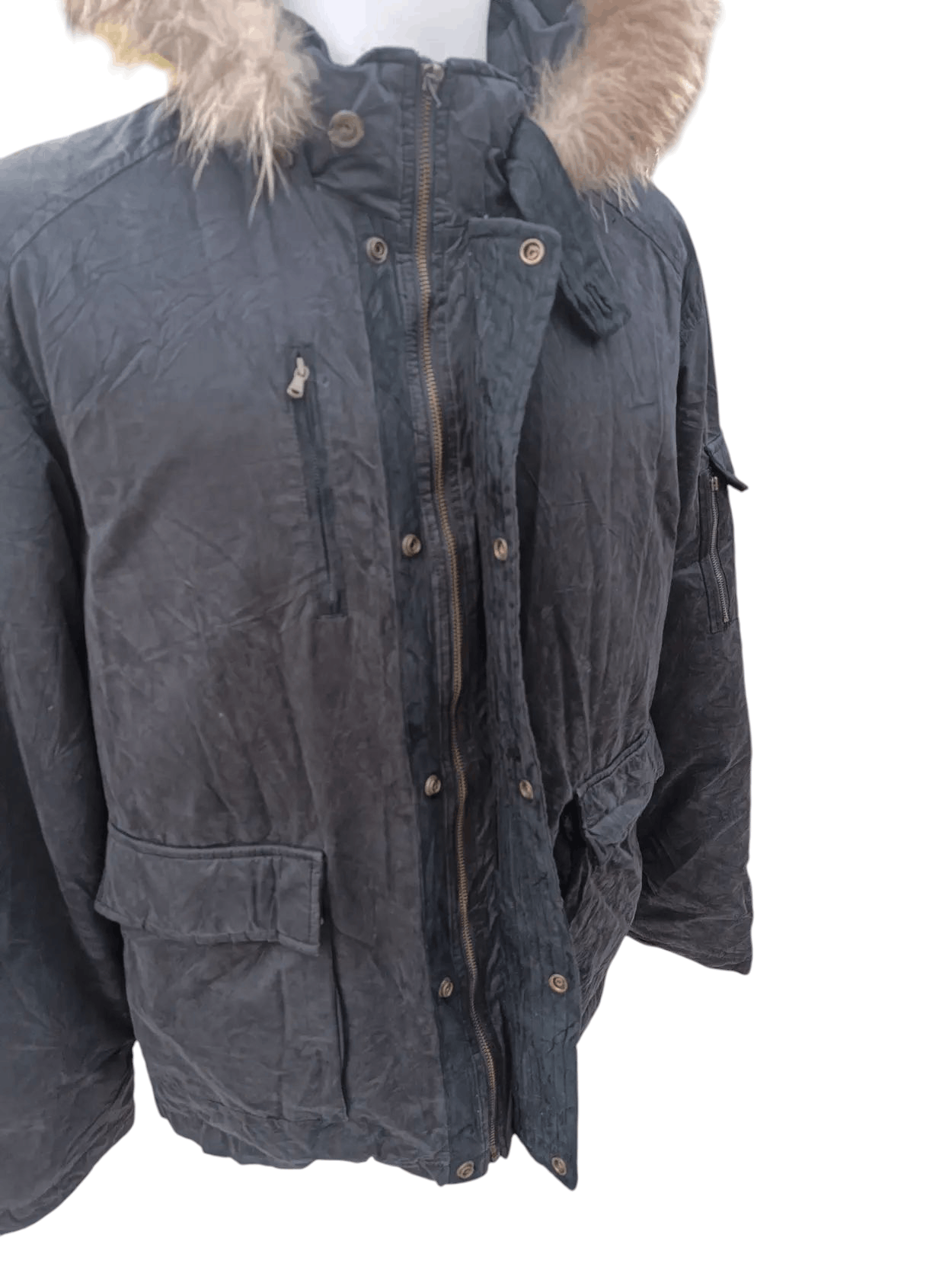 Japanese Brand ASK ENQUIRED FUR HOODIE JACKET FR005 Size US L / EU 52-54 / 3 - 8 Thumbnail