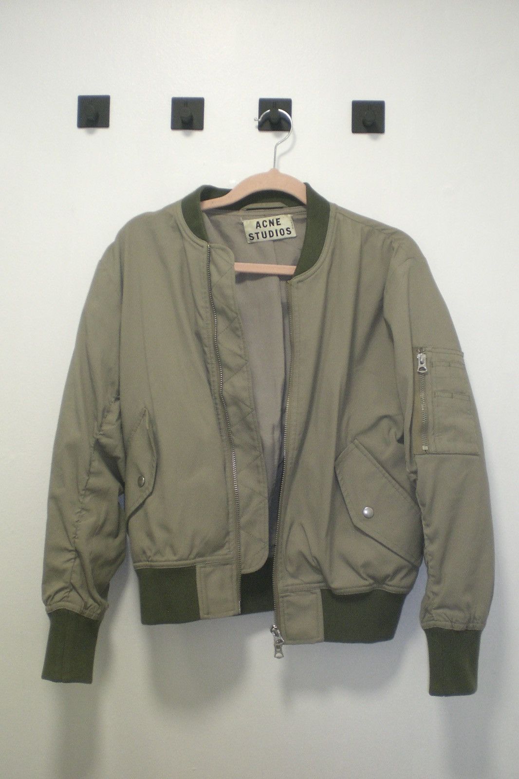 Image of Acne Studios Khaki Bomber, Women's (Size XS)