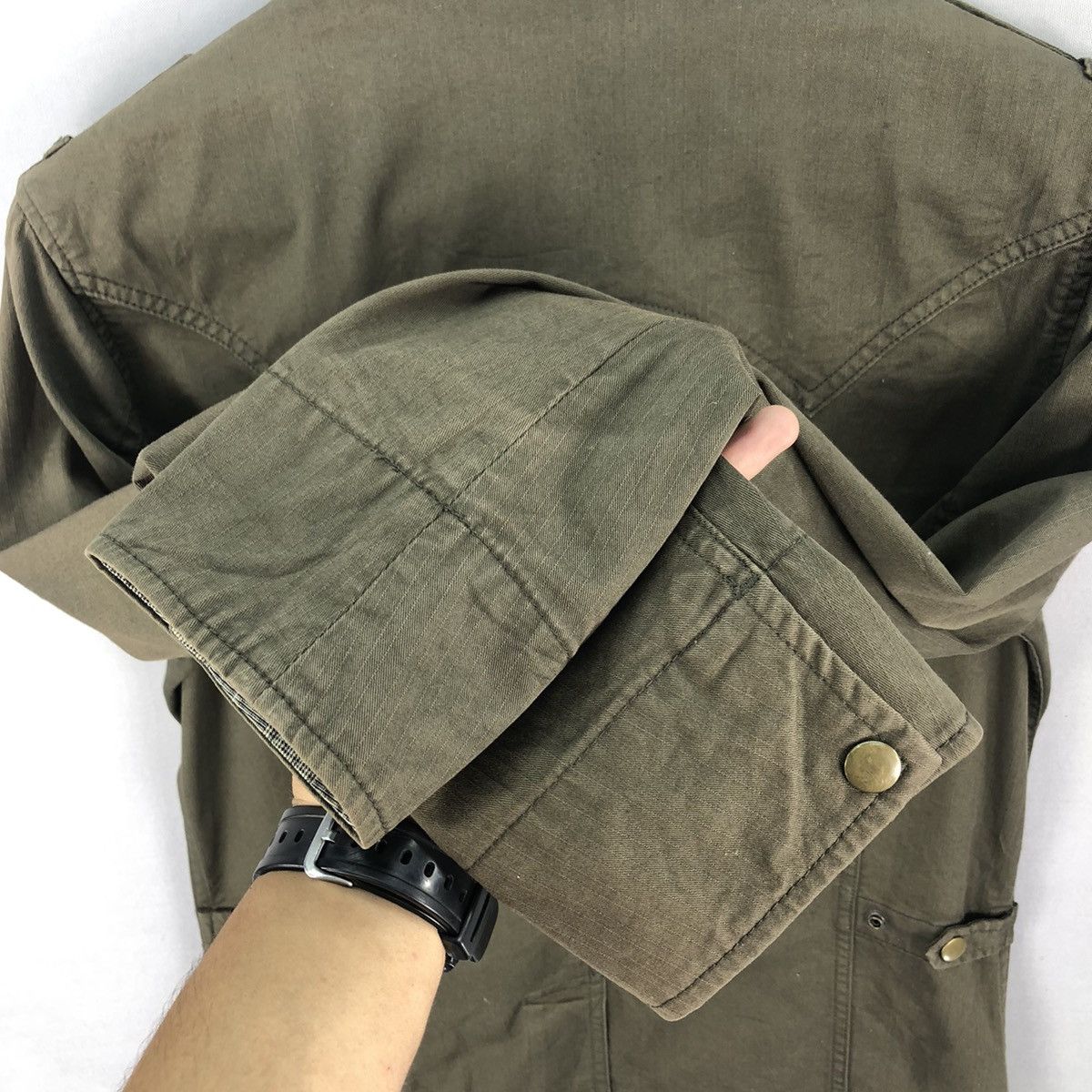 Michel Klein Vintage Michel Klein Army Tactical Jacket Size XS / US 0-2 / IT 36-38 - 11 Thumbnail