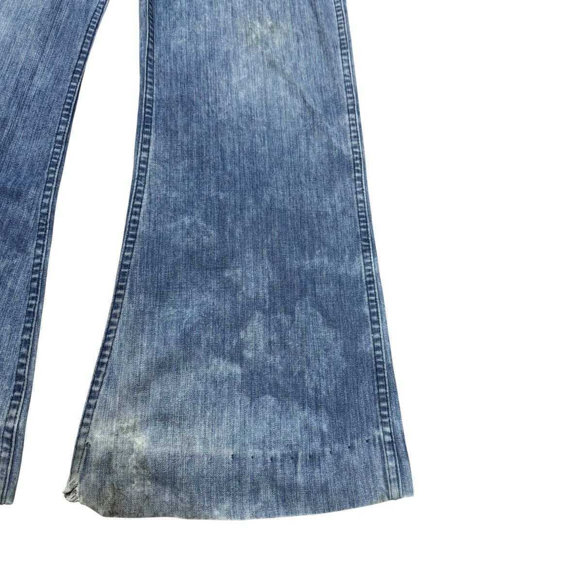 Vintage Vintage 80s US Navy Seafarer Denim Flare Pant Distressed Size US 32 / EU 48 - 8 Thumbnail