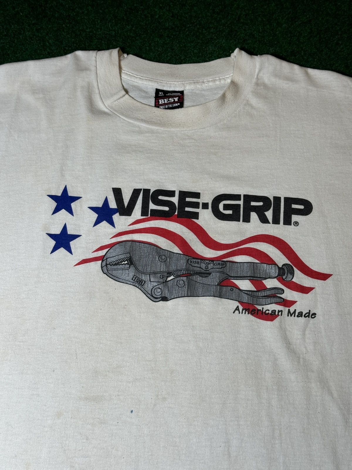 Fruit Of The Loom × Vintage Vintage 90s Vise Grip American Made Tools Mens XL T Shirt Size US XL / EU 56 / 4 - 2 Thumbnail