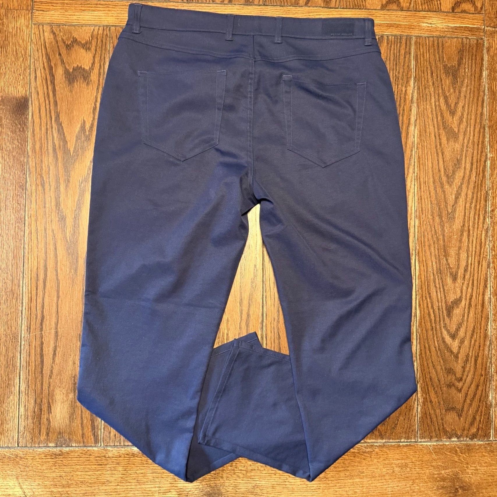 Peter Millar Peter Millar Crown Sport Mens Chino Golf Pants Straight Leg Flat Front Blue 35x30 Regular Menswear Golf Size US 35 - 7 Thumbnail
