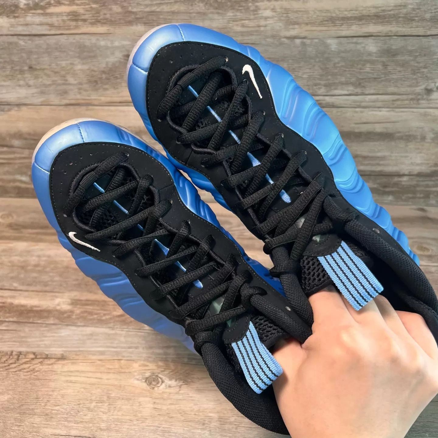 Nike Nike Air Foamposite One 314996-402 44 Blue Worn 1x Size US 10 / EU 43 - 5 Thumbnail