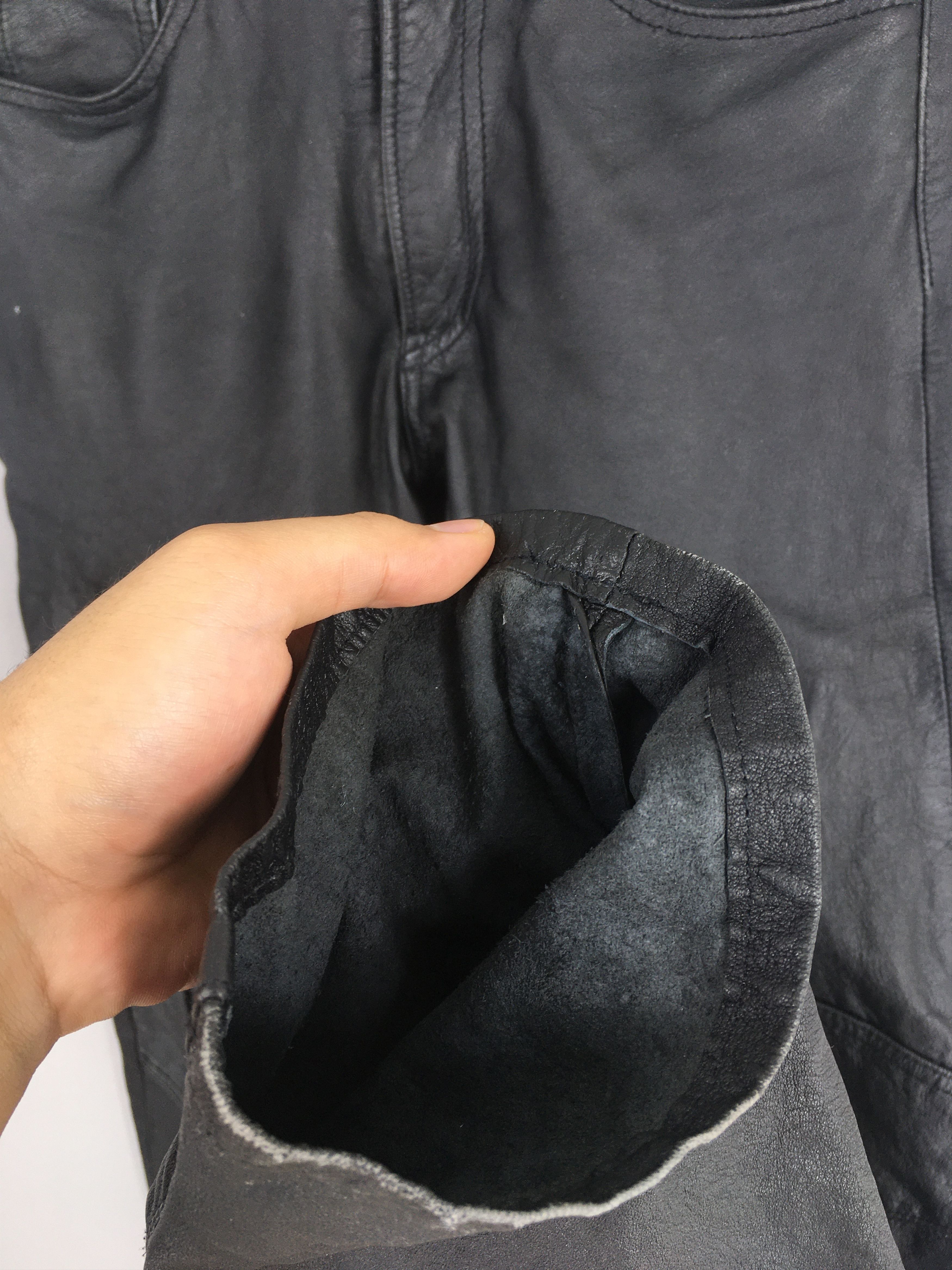 Harley Davidson Size 26x33 Vintage 90s Harley Davidson Leather Pants S1426 Size 26" / US 2 / IT 38 - 4 Thumbnail